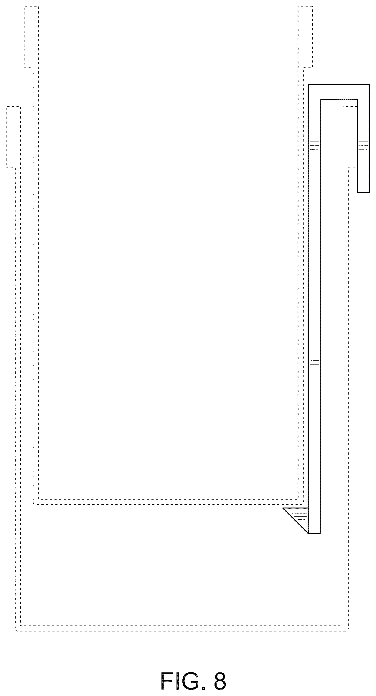 Patent USD1124873 Figure 7 – Separator for container or cup