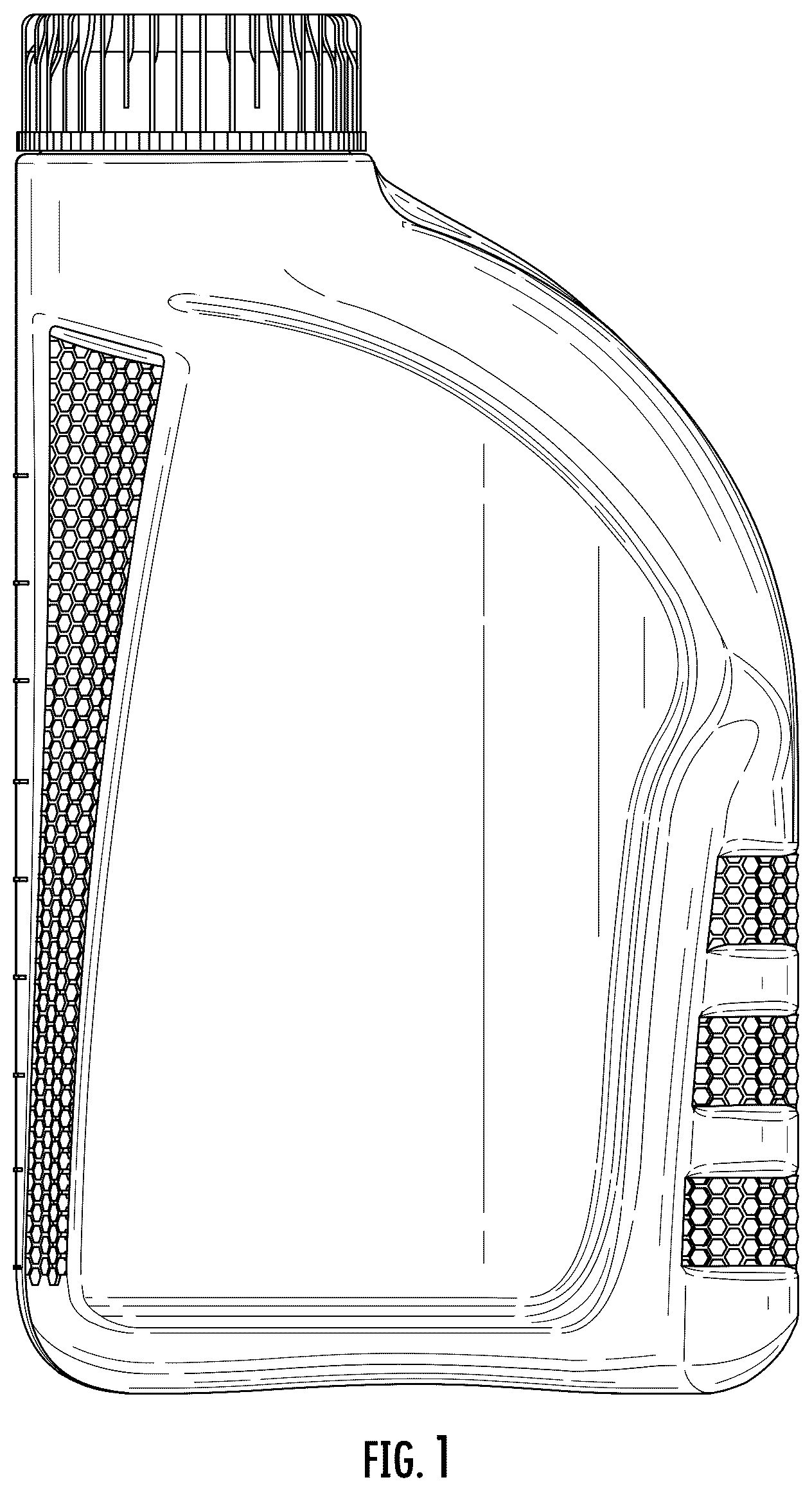 Patent USD1124875 Figure 1 – Storage can for oil