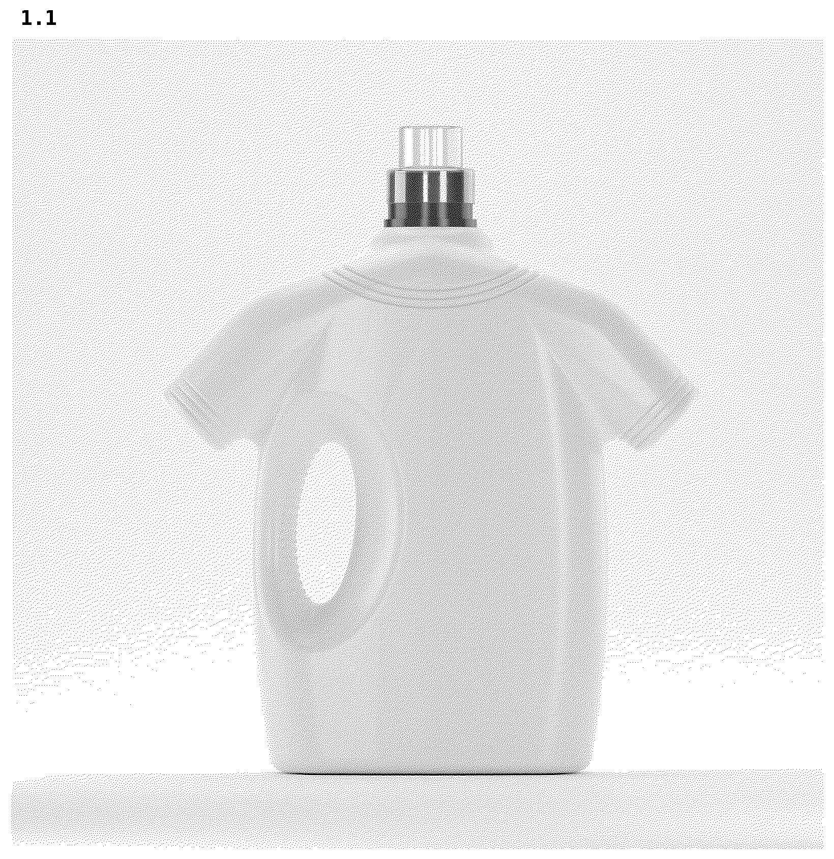 Patent USD1124880 Figure 1 – Bottle