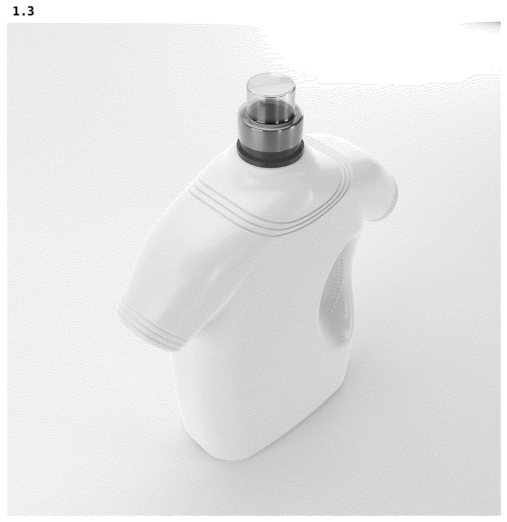 Patent USD1124880 Figure 3 – Bottle