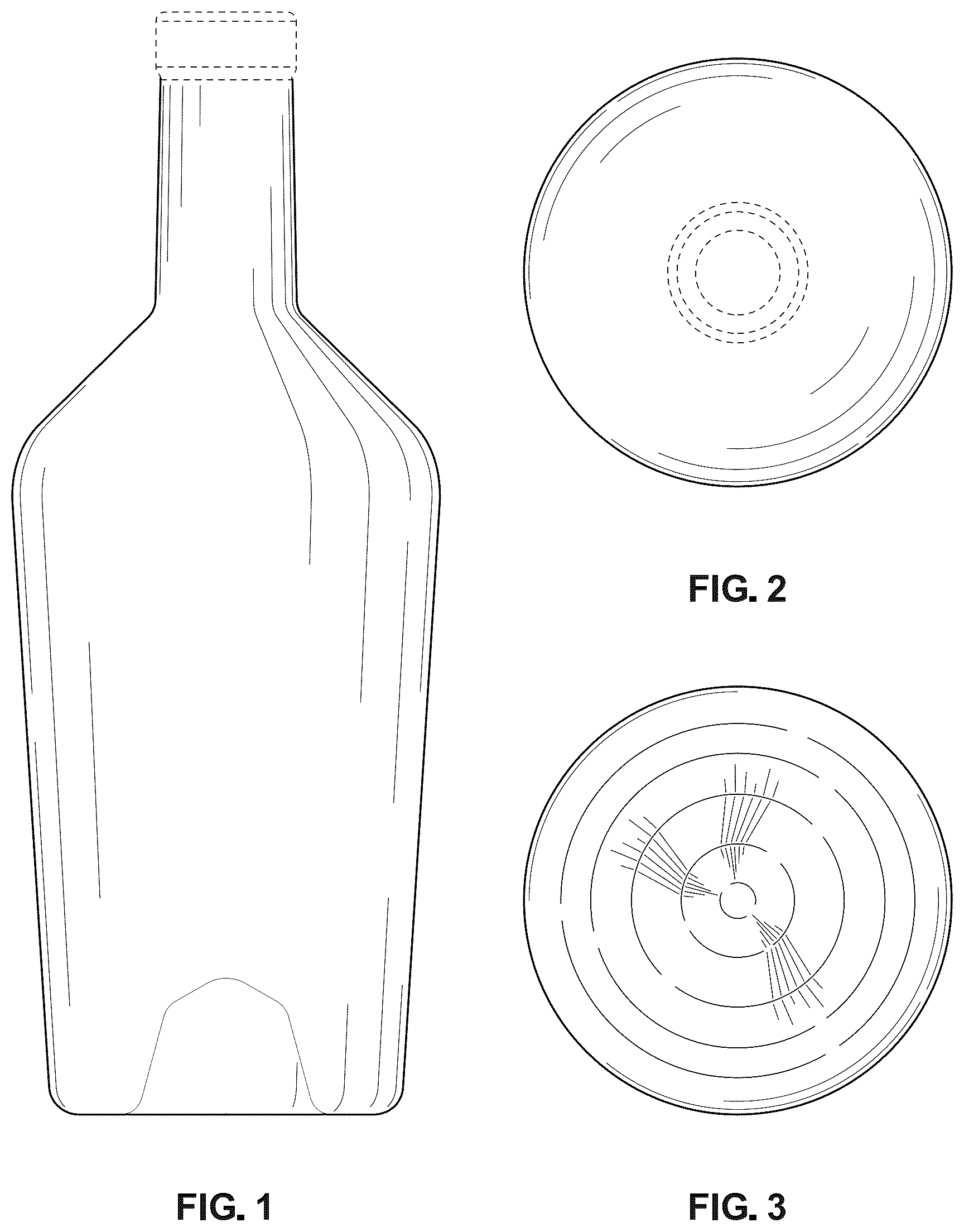 Patent USD1124881 Figure 1 – Bottle