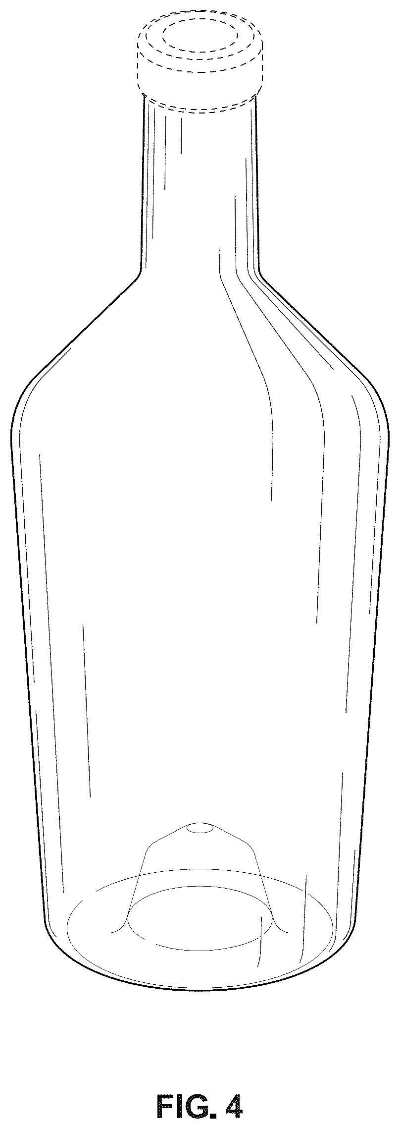 Patent USD1124881 Figure 2 – Bottle