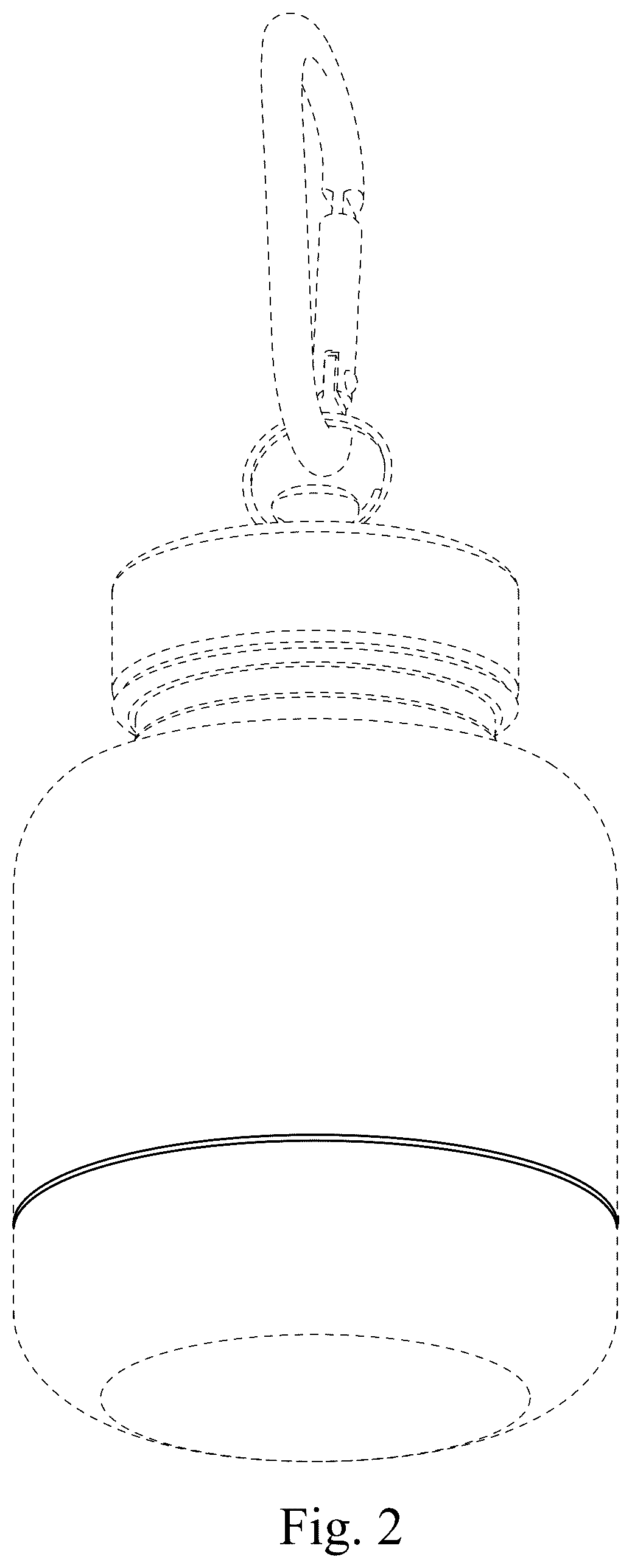 Patent USD1124882 Figure 2 – Bottle