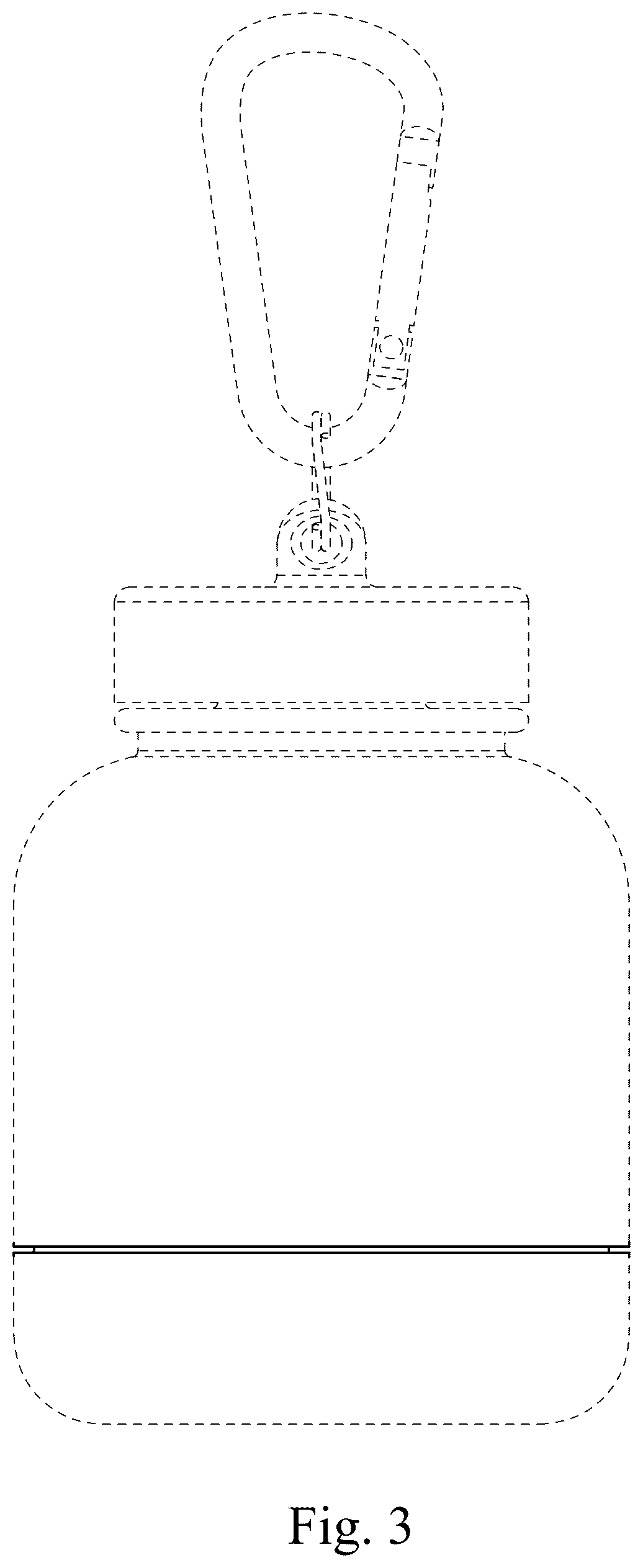 Patent USD1124882 Figure 3 – Bottle