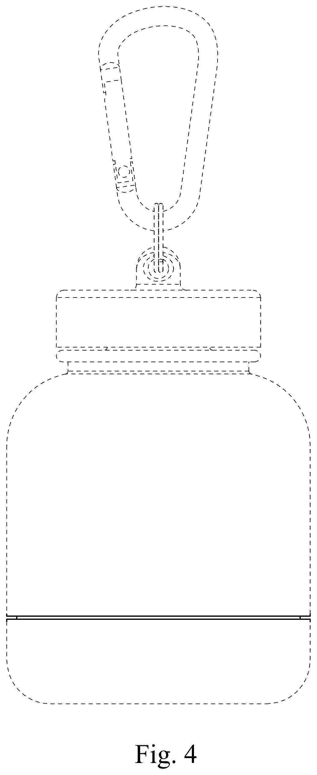 Patent USD1124882 Figure 4 – Bottle