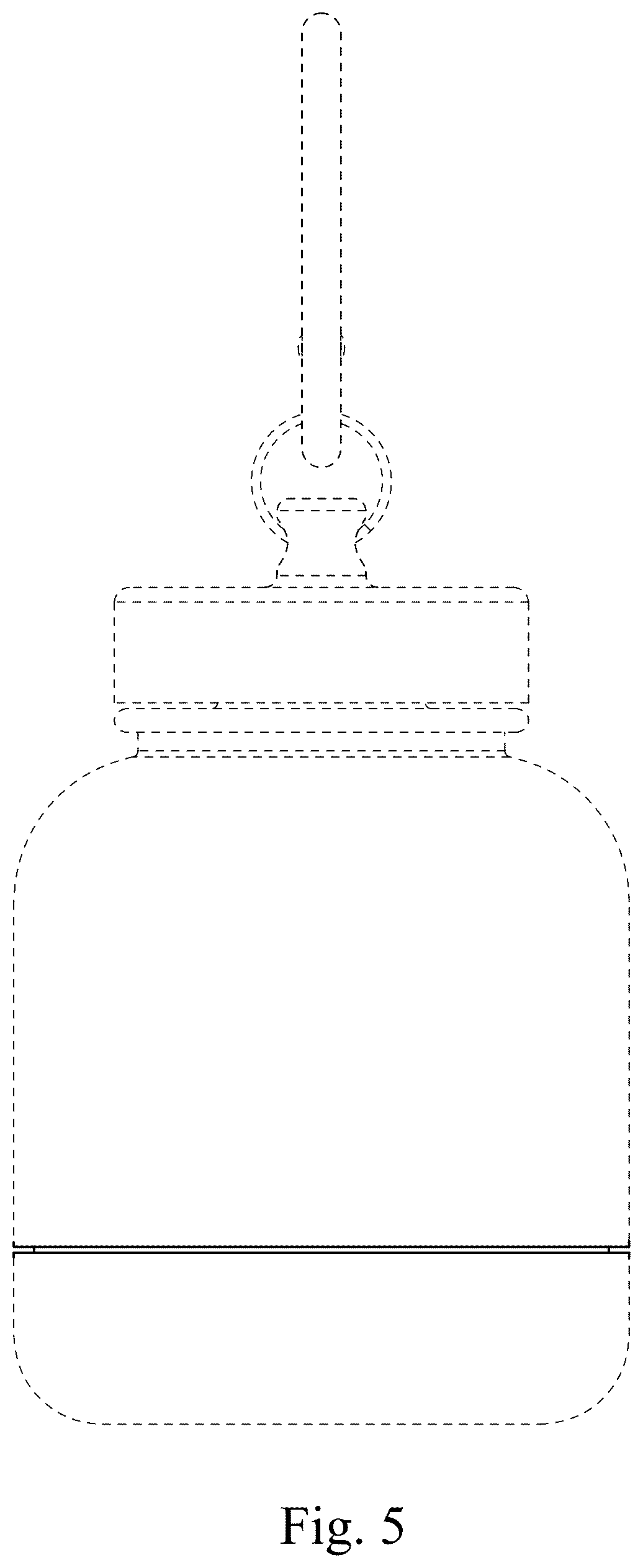 Patent USD1124882 Figure 5 – Bottle