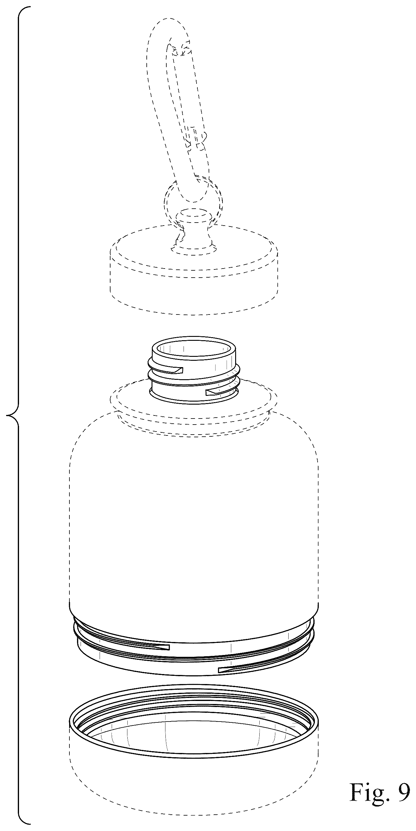 Patent USD1124882 Figure 8 – Bottle