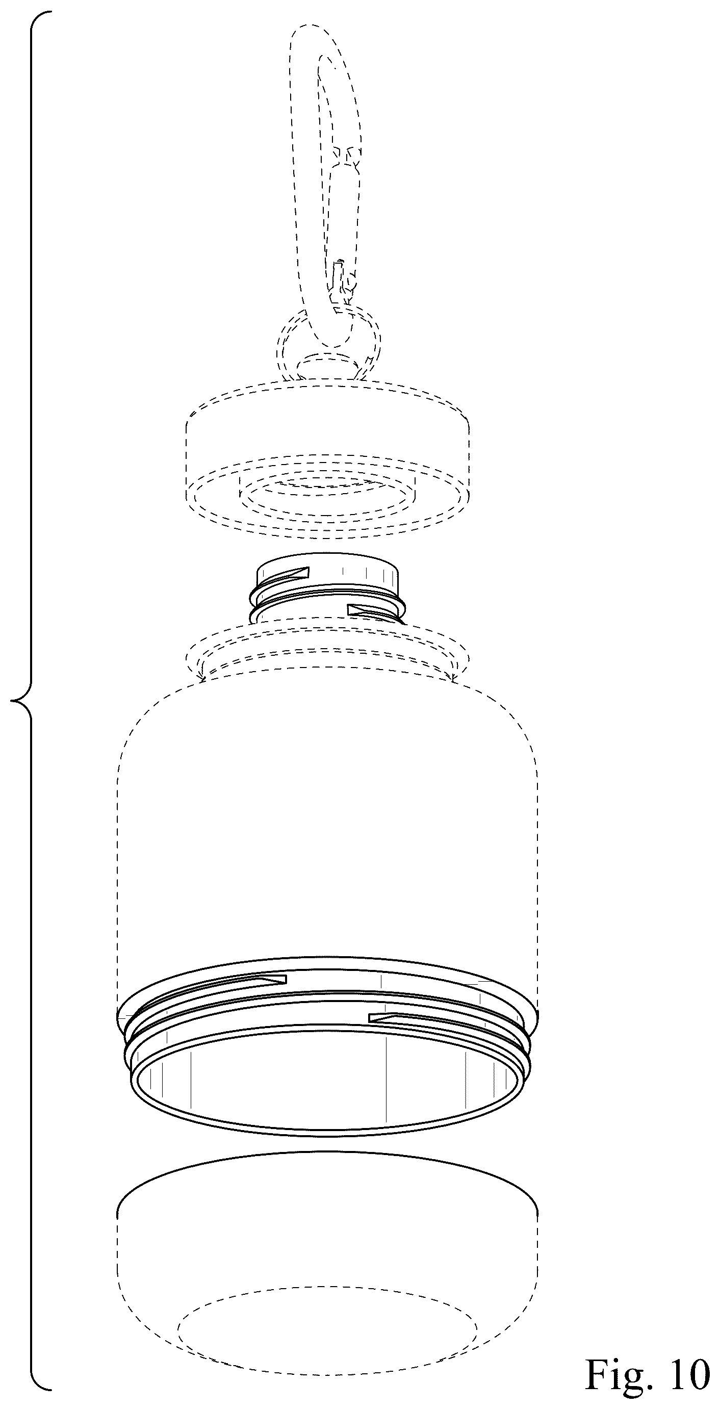 Patent USD1124882 Figure 9 – Bottle