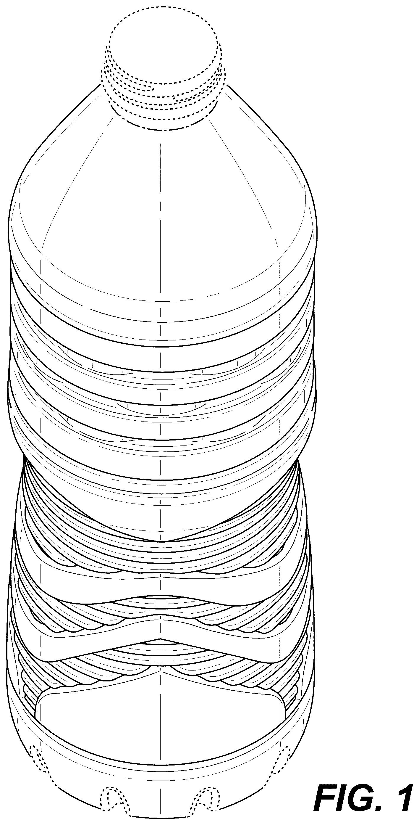 Patent USD1124884 Figure 1 – Bottle