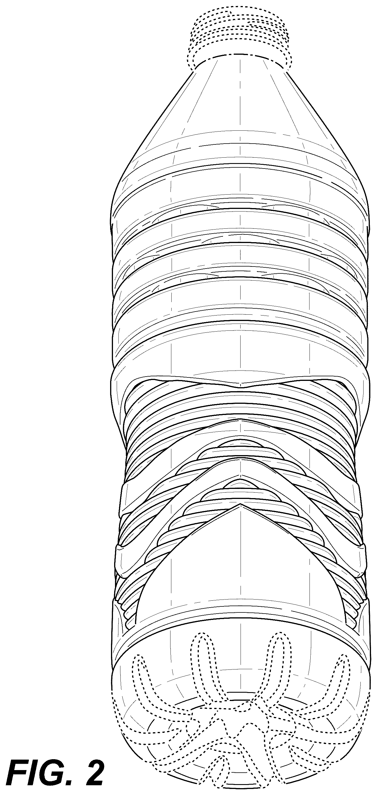 Patent USD1124884 Figure 2 – Bottle