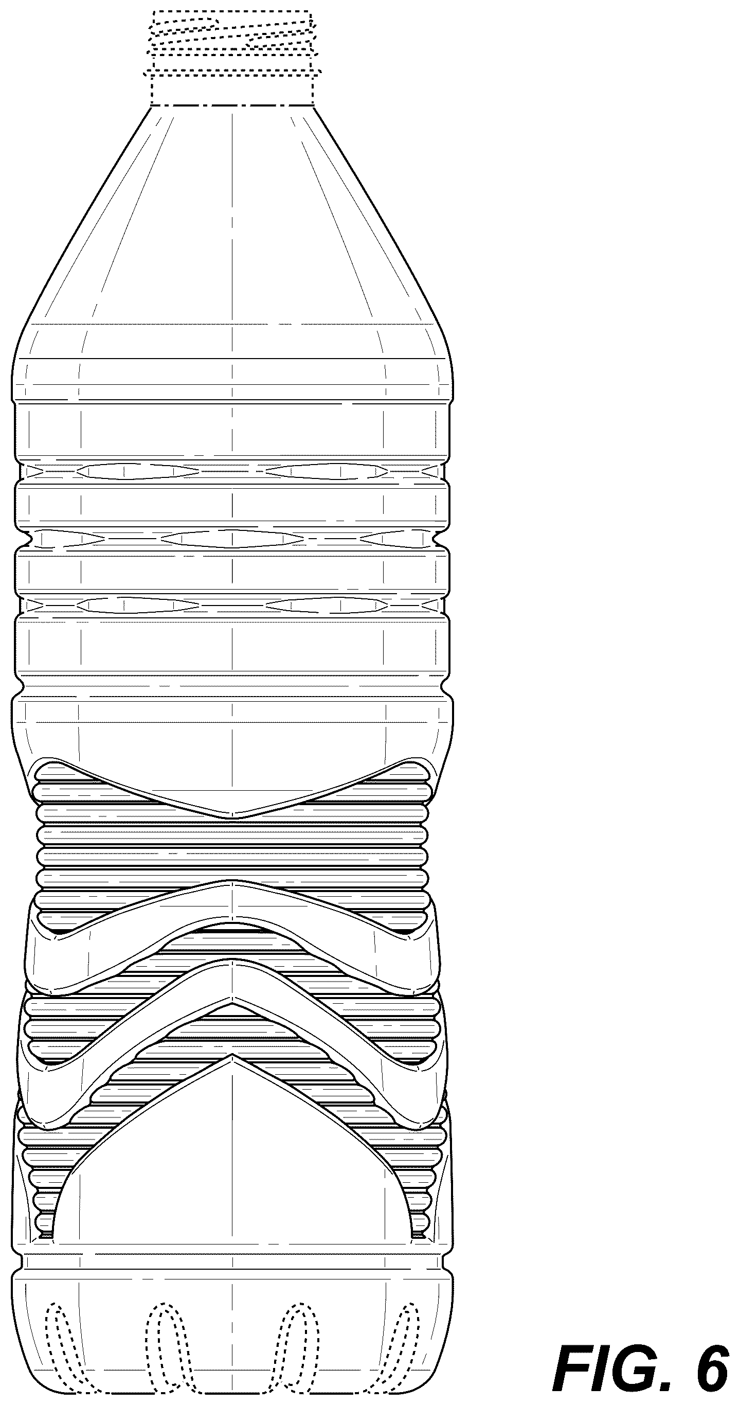Patent USD1124884 Figure 6 – Bottle