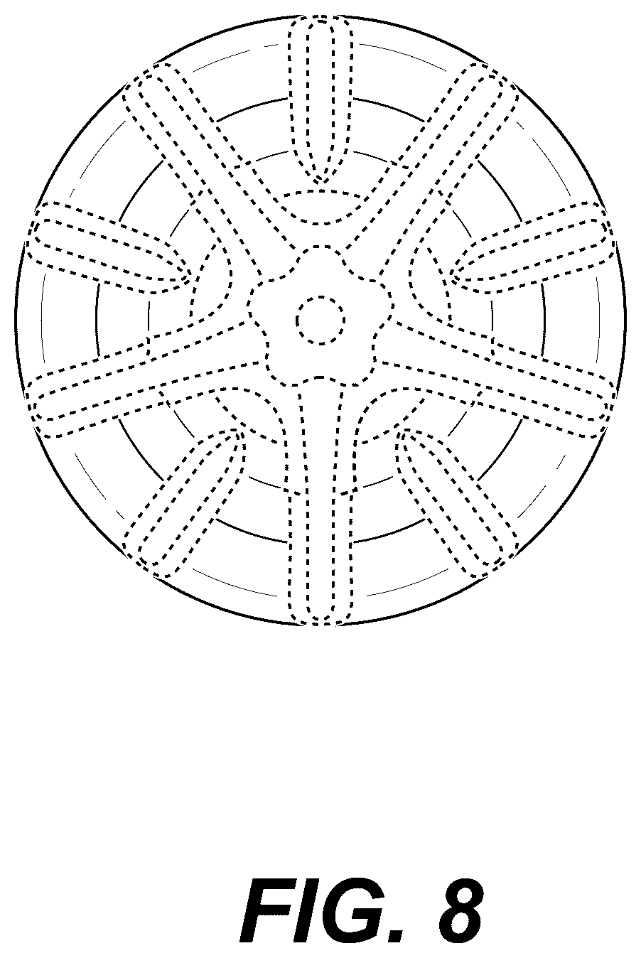 Patent USD1124884 Figure 8 – Bottle