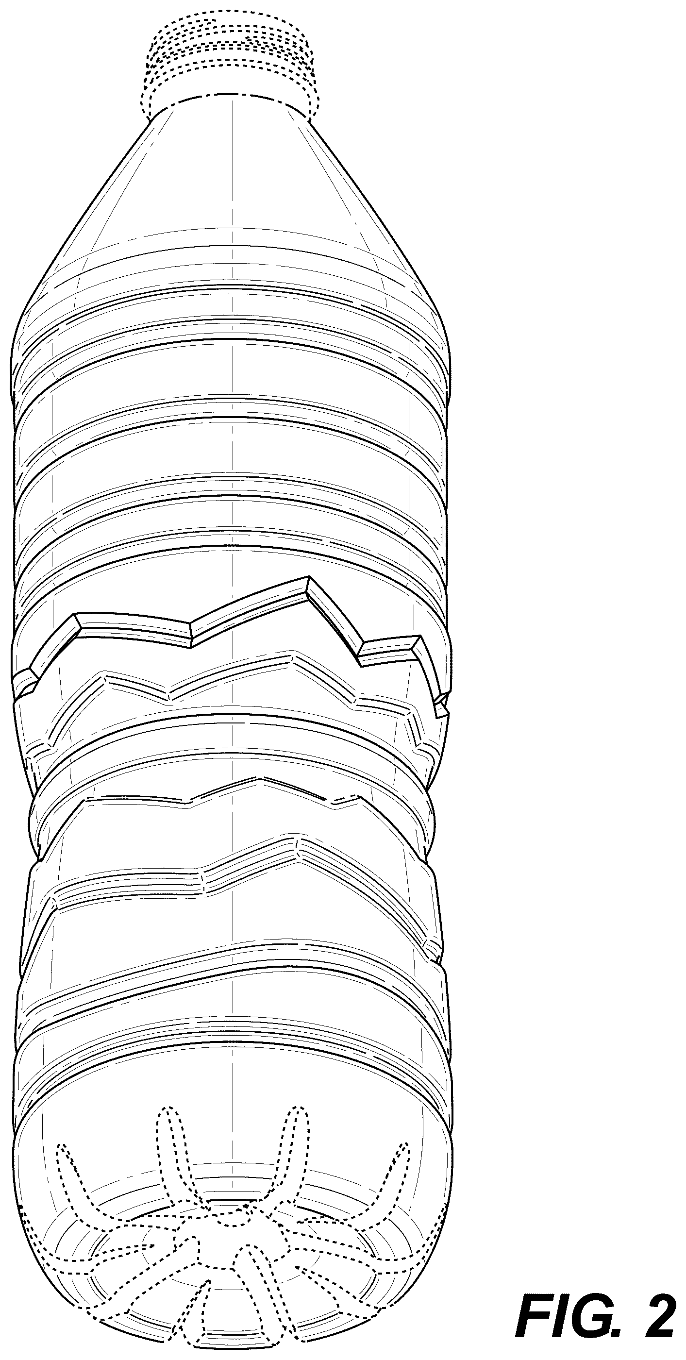 Patent USD1124885 Figure 2 – Bottle