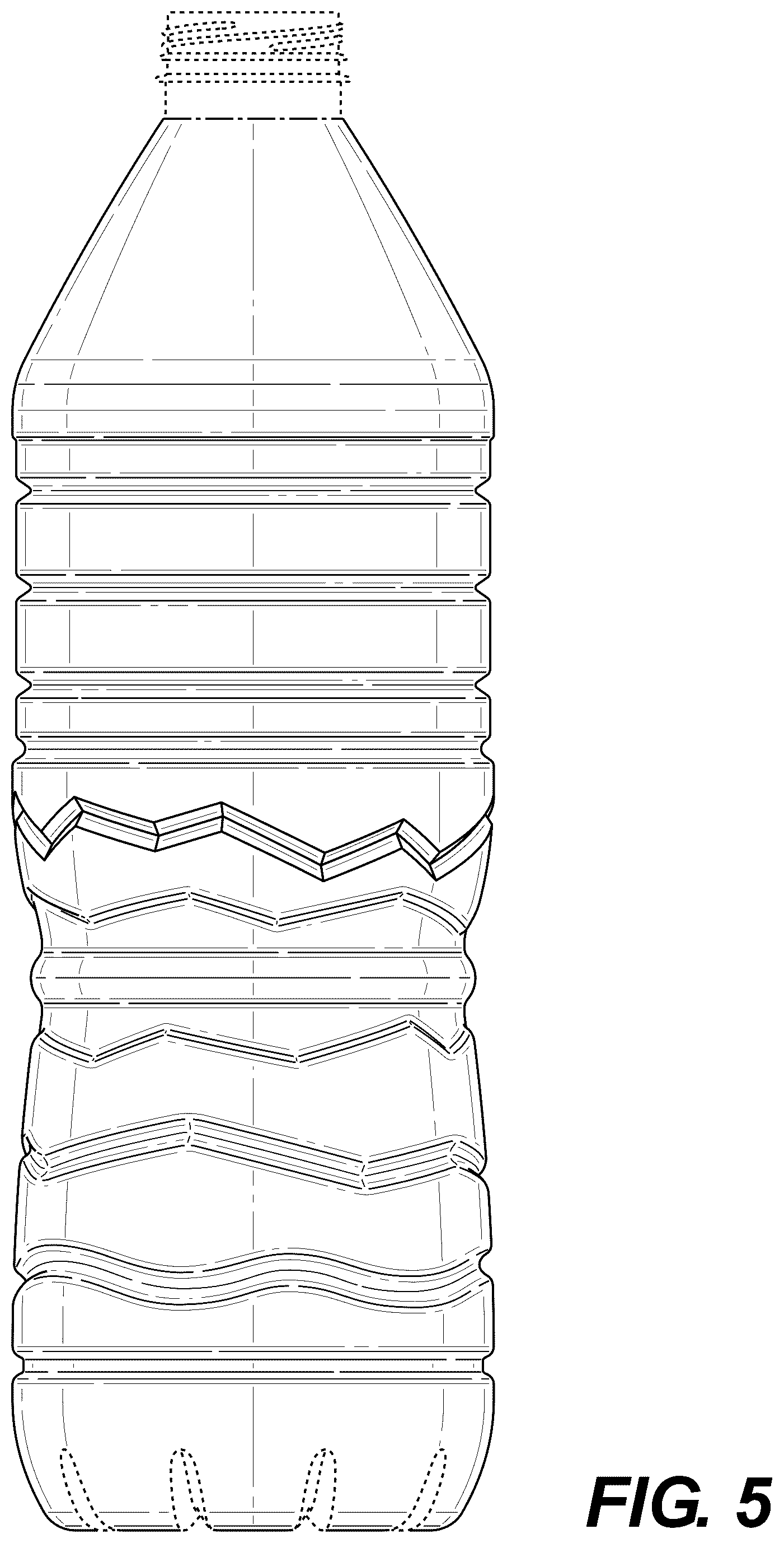 Patent USD1124885 Figure 5 – Bottle