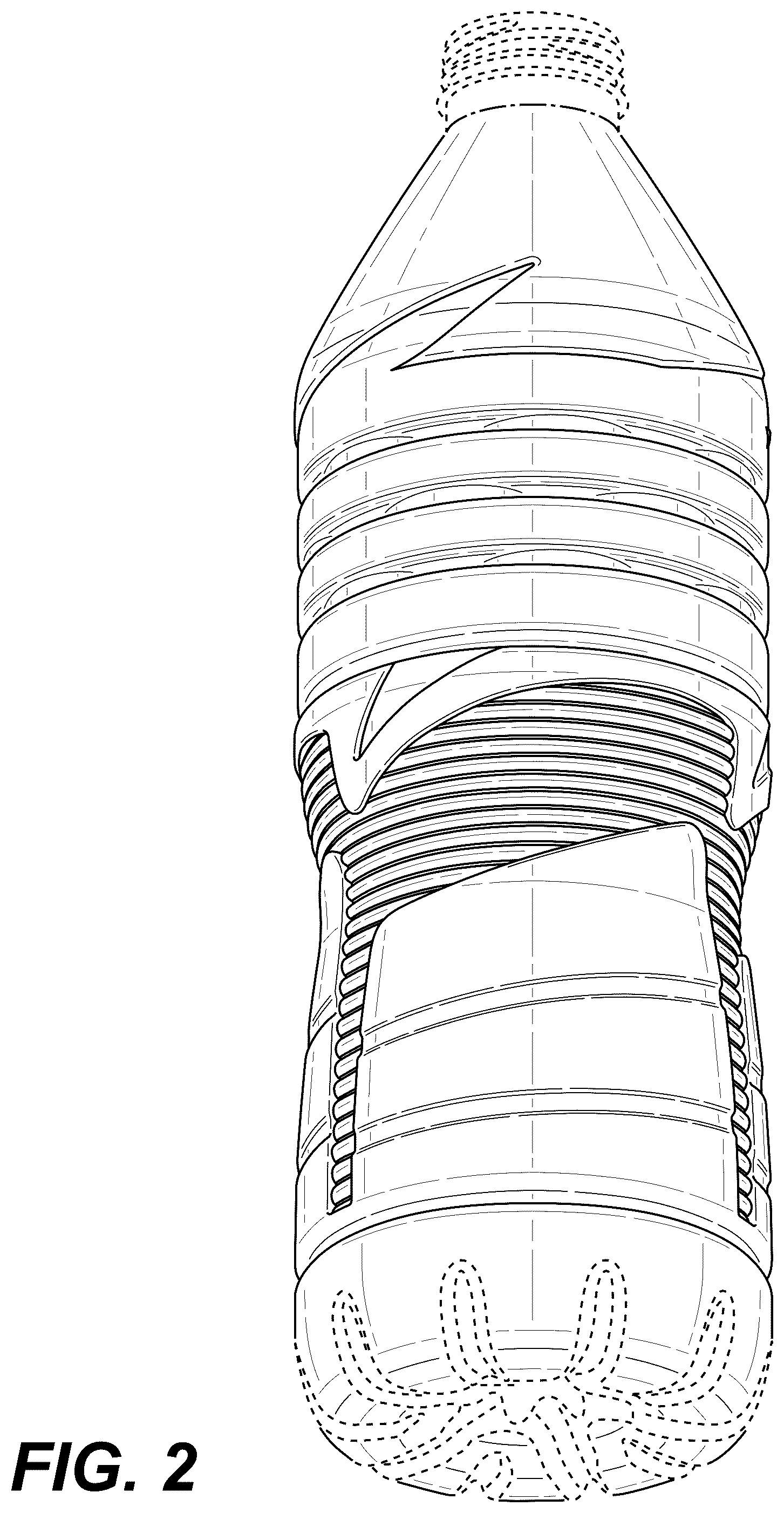 Patent USD1124886 Figure 2 – Bottle