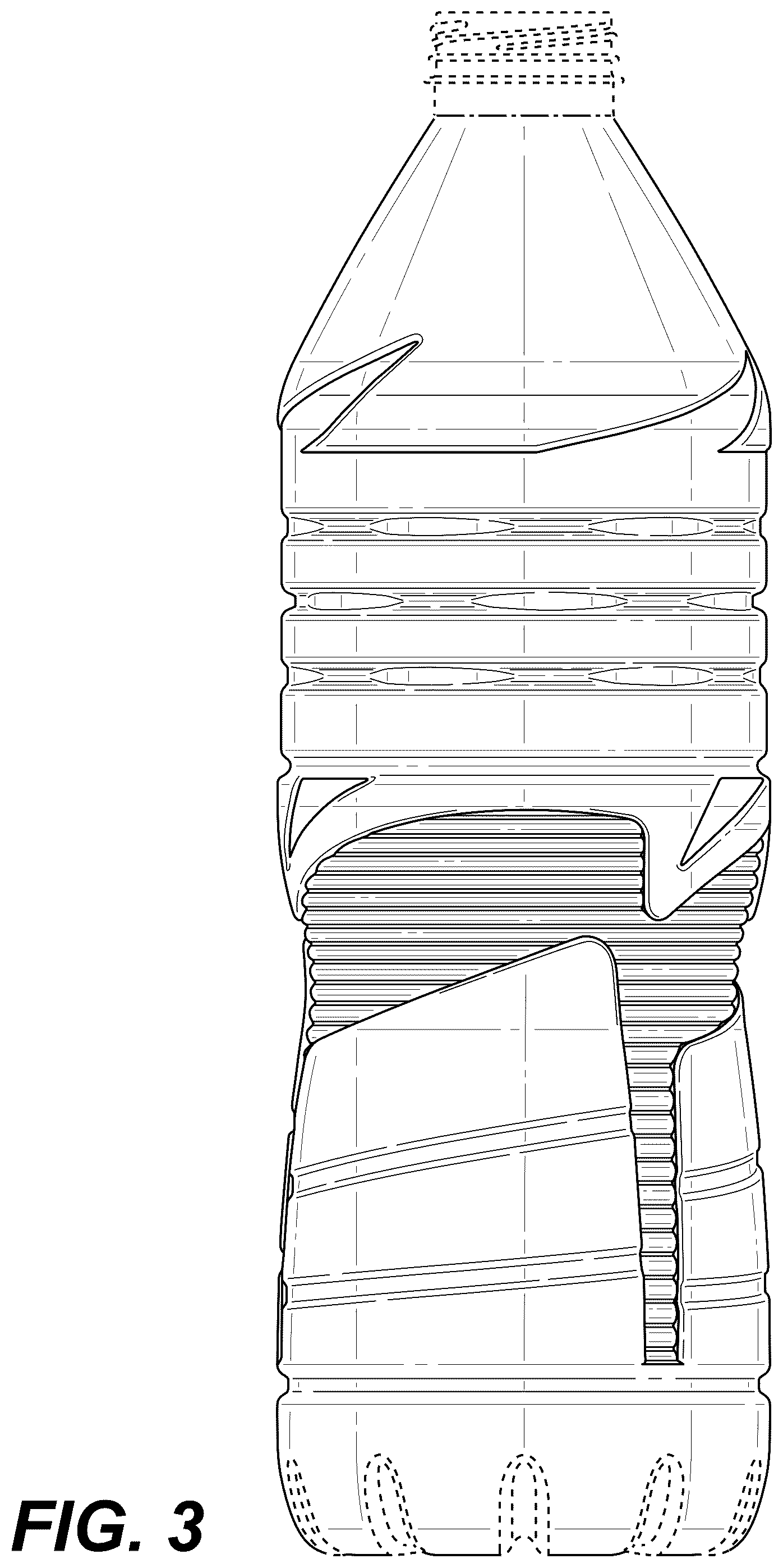 Patent USD1124886 Figure 3 – Bottle