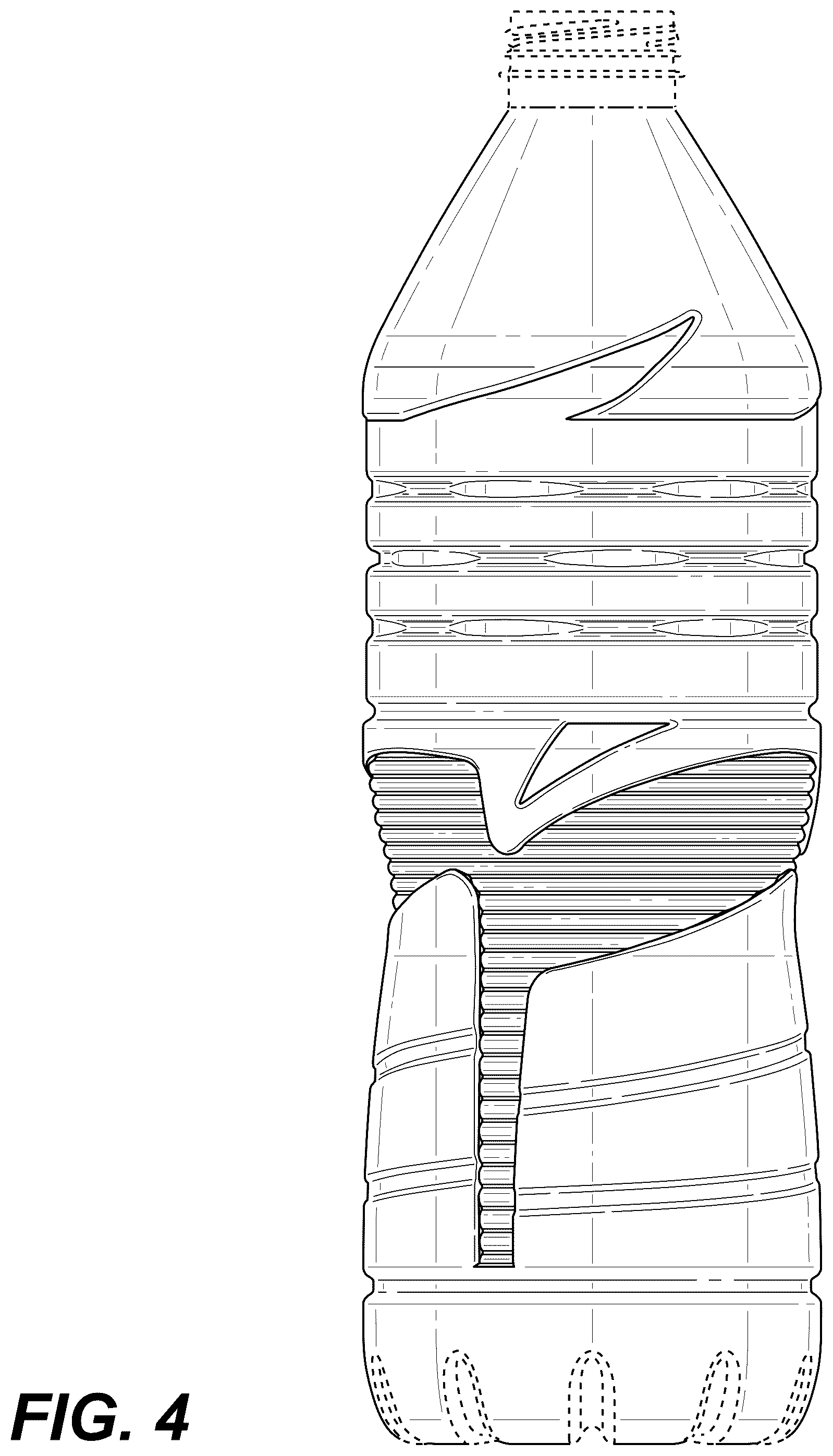 Patent USD1124886 Figure 4 – Bottle