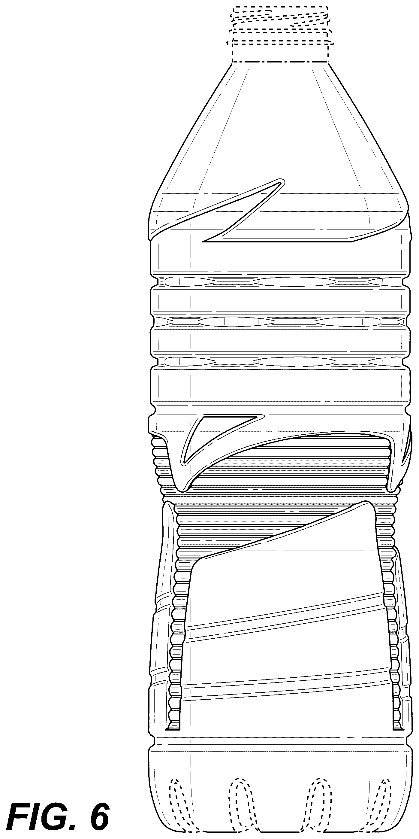 Patent USD1124886 Figure 6 – Bottle