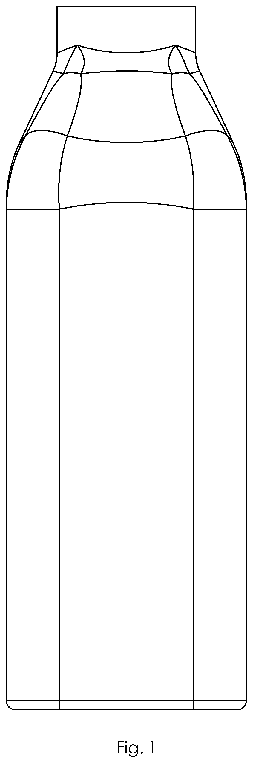 Patent USD1124887 Figure 1 – Bottle