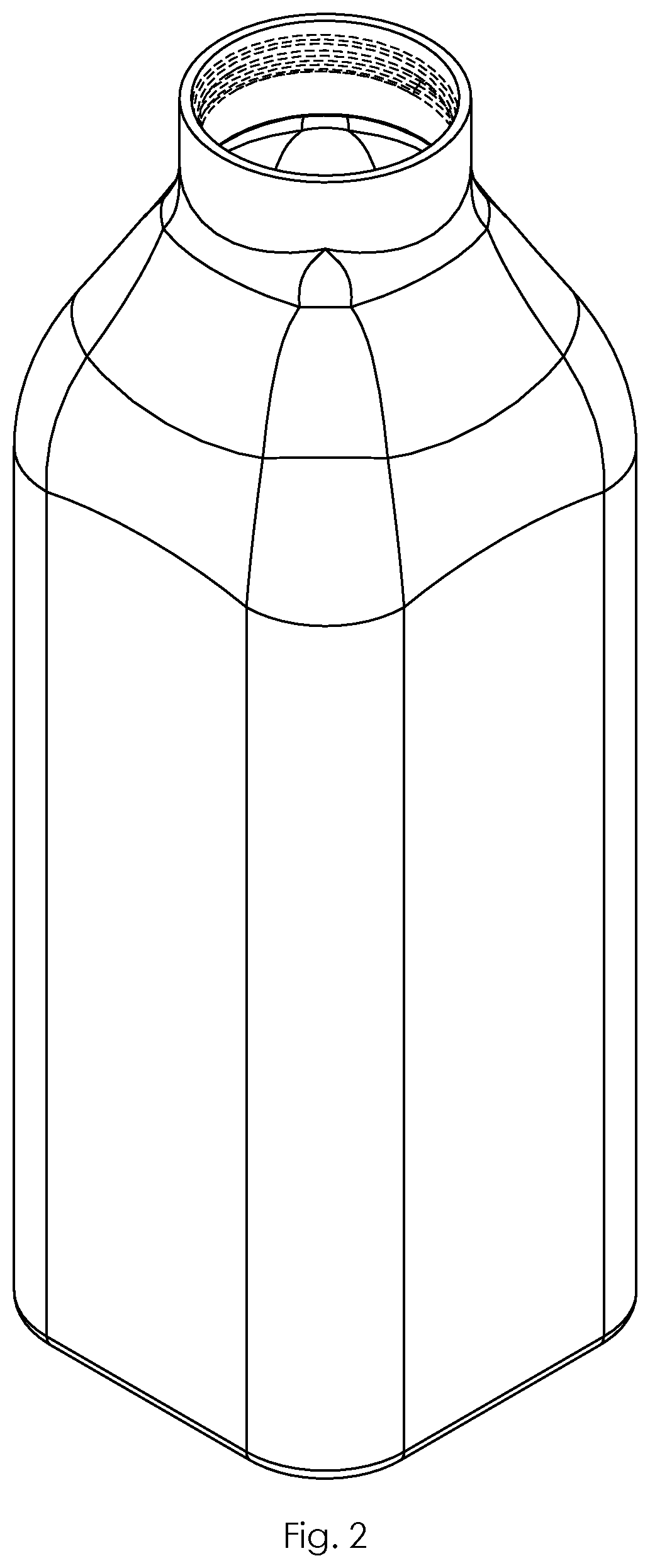 Patent USD1124887 Figure 2 – Bottle