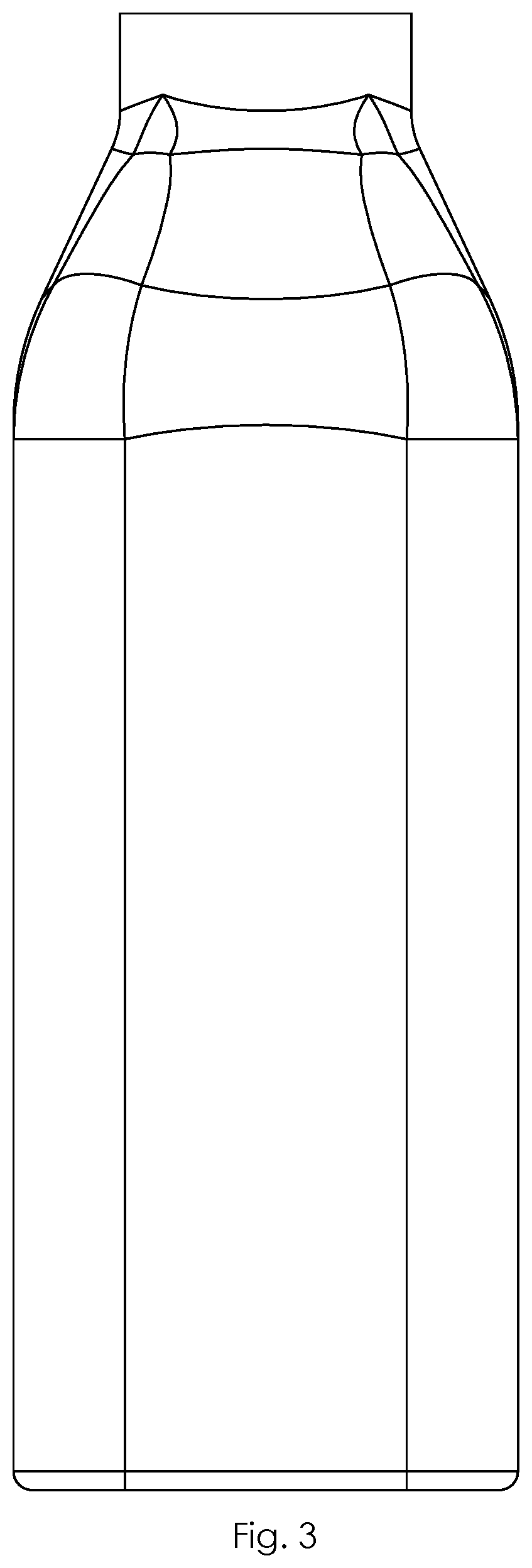 Patent USD1124887 Figure 3 – Bottle