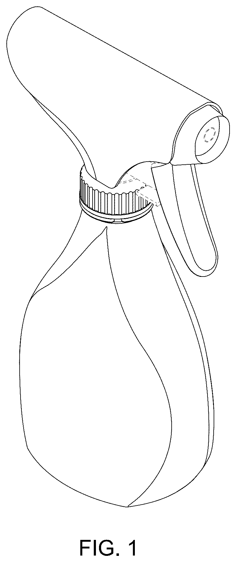 Patent USD1124890 — Bottle with spray trigger — Figure 1