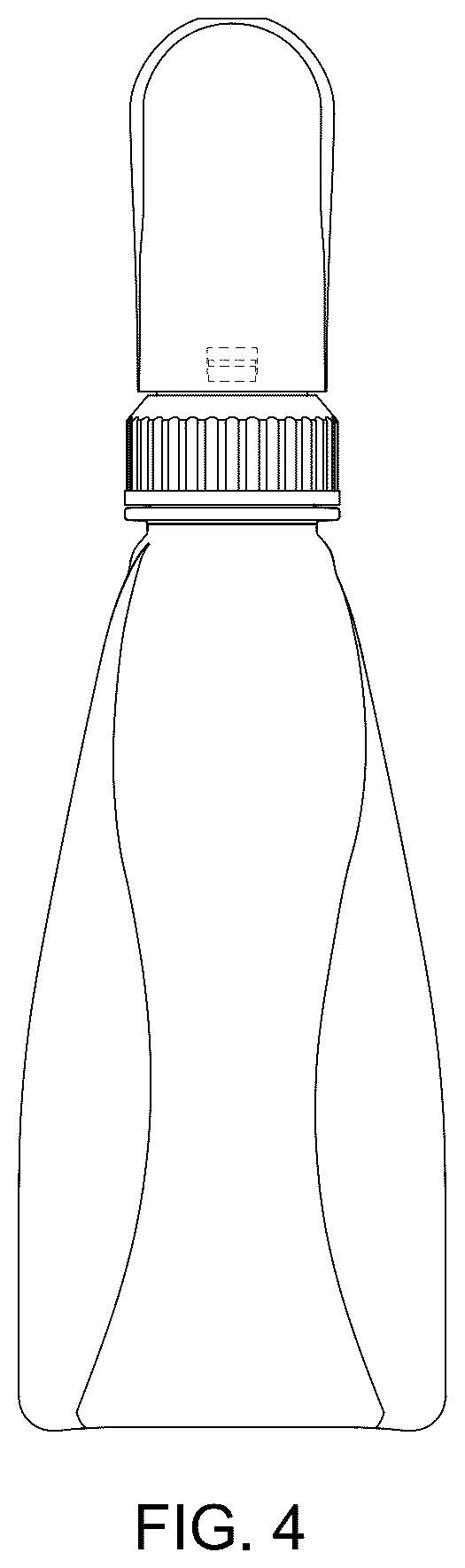 Patent USD1124890 Figure 4 – Bottle with spray trigger