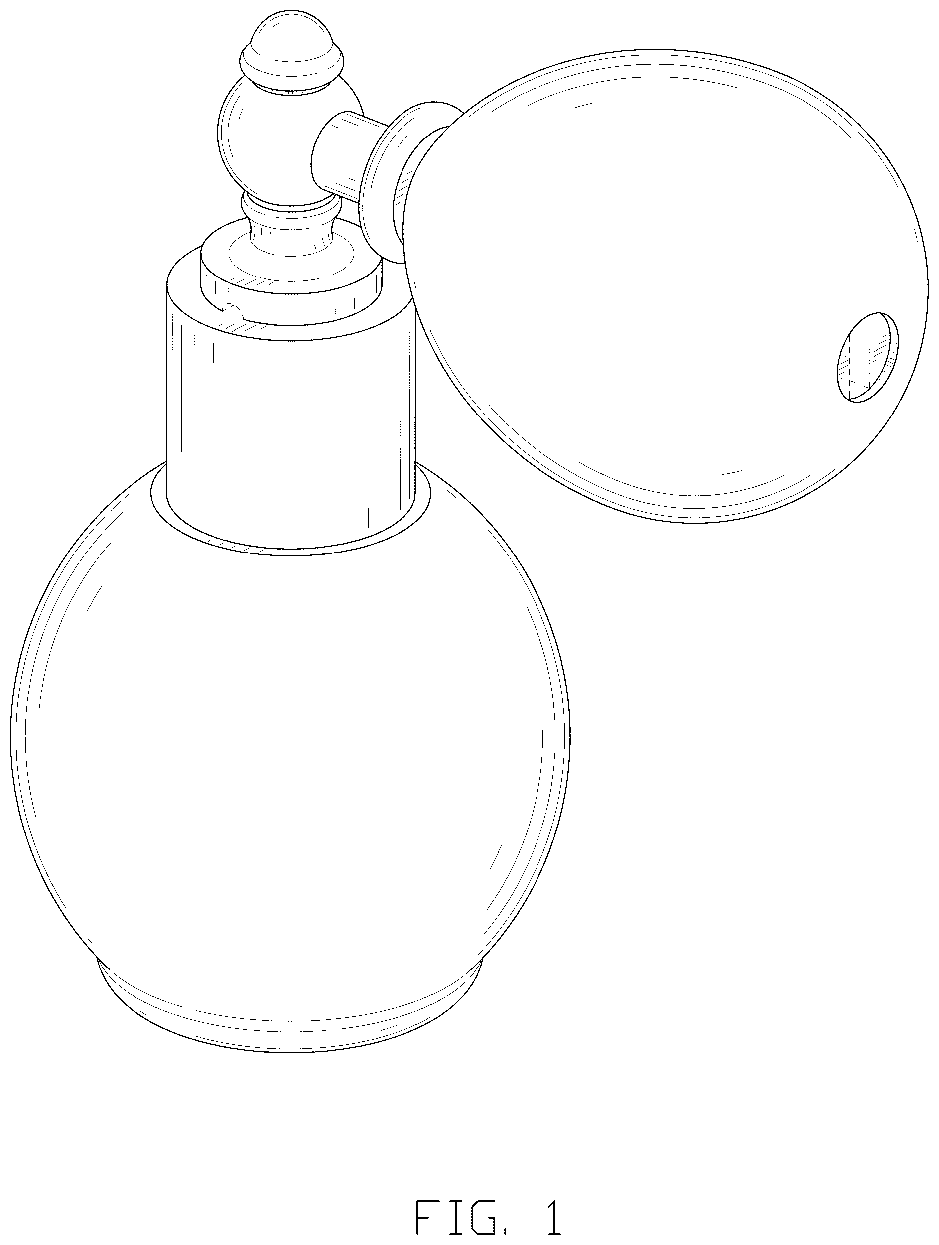Patent USD1124891 Figure 1 – Cosmetic airbag bottle
