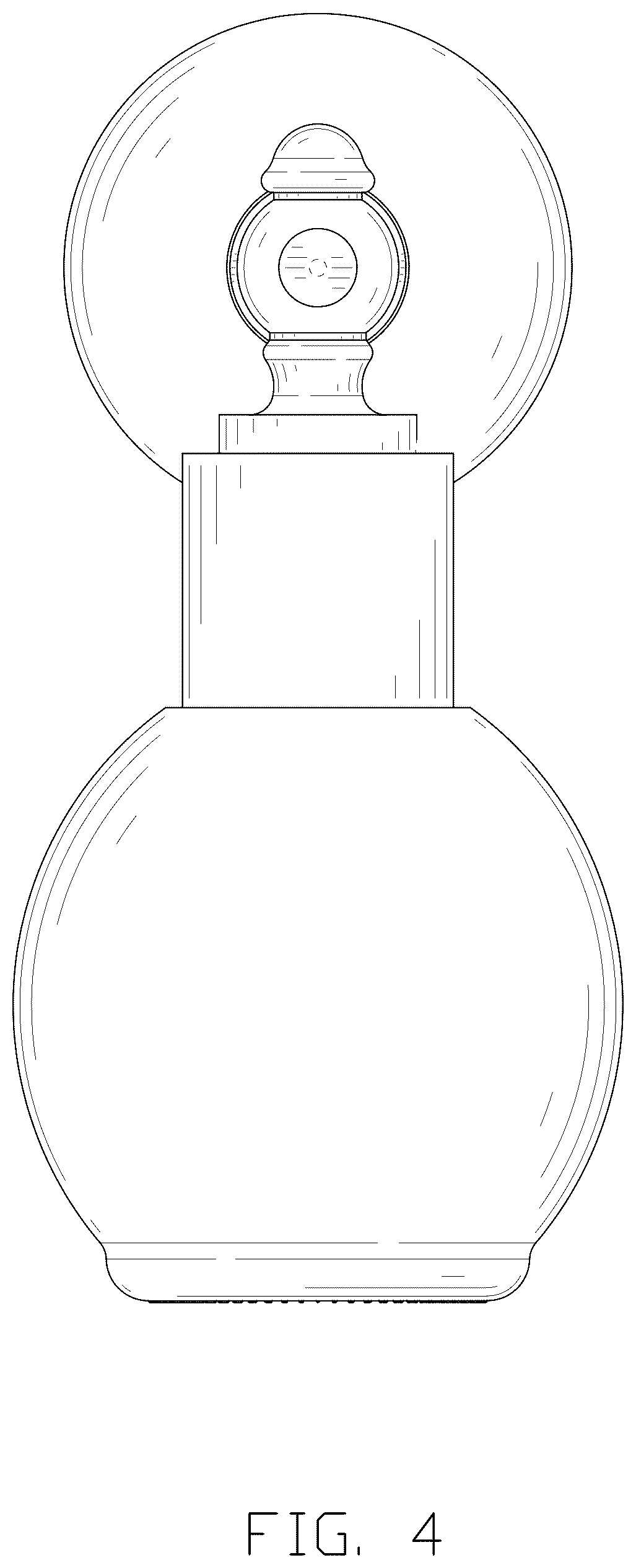 Patent USD1124891 Figure 4 – Cosmetic airbag bottle