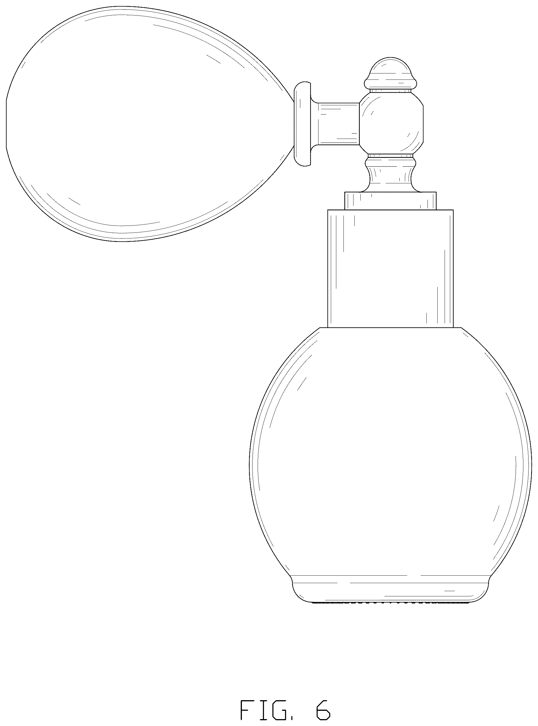 Patent USD1124891 Figure 6 – Cosmetic airbag bottle