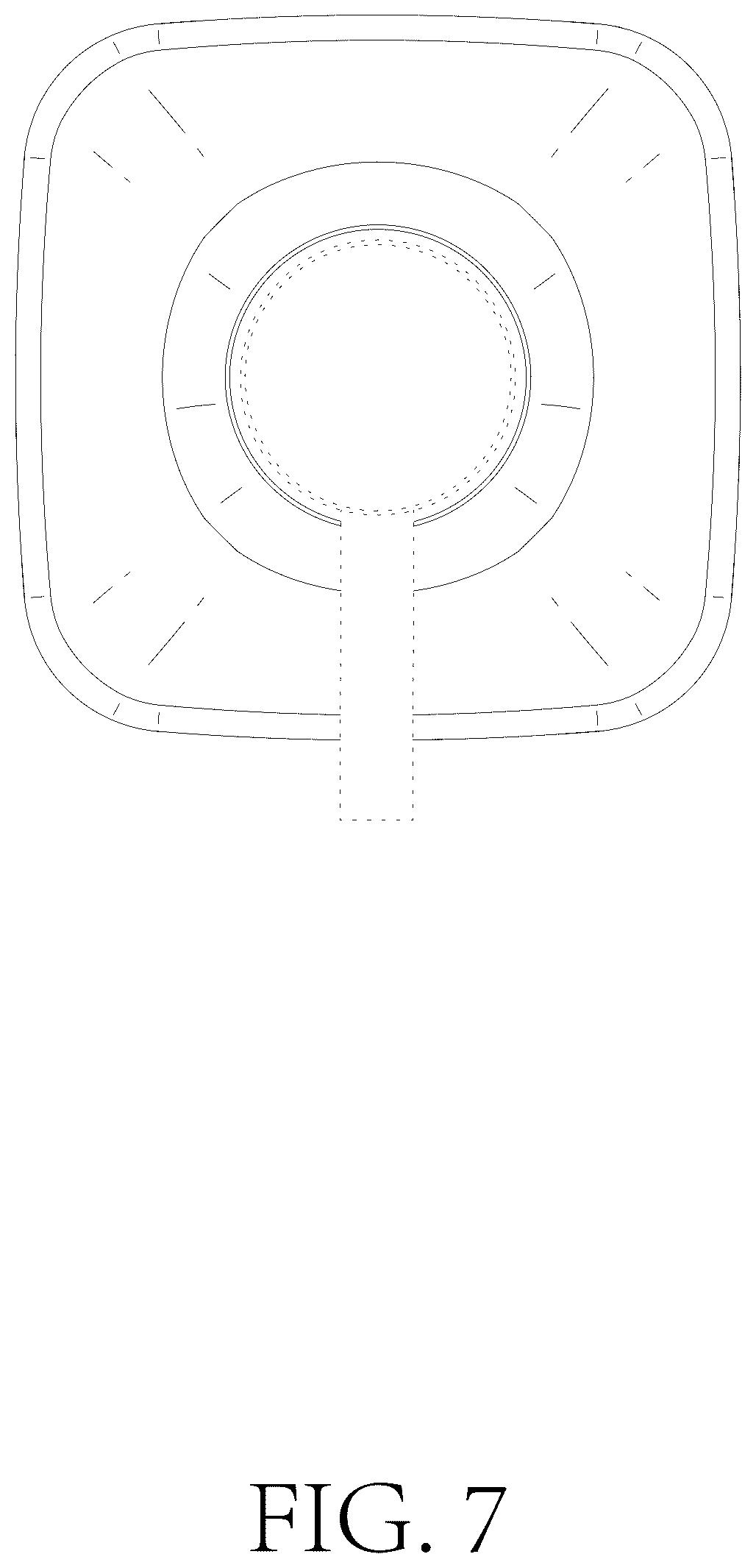 Patent USD1124892 Figure 7 – Lotion bottle
