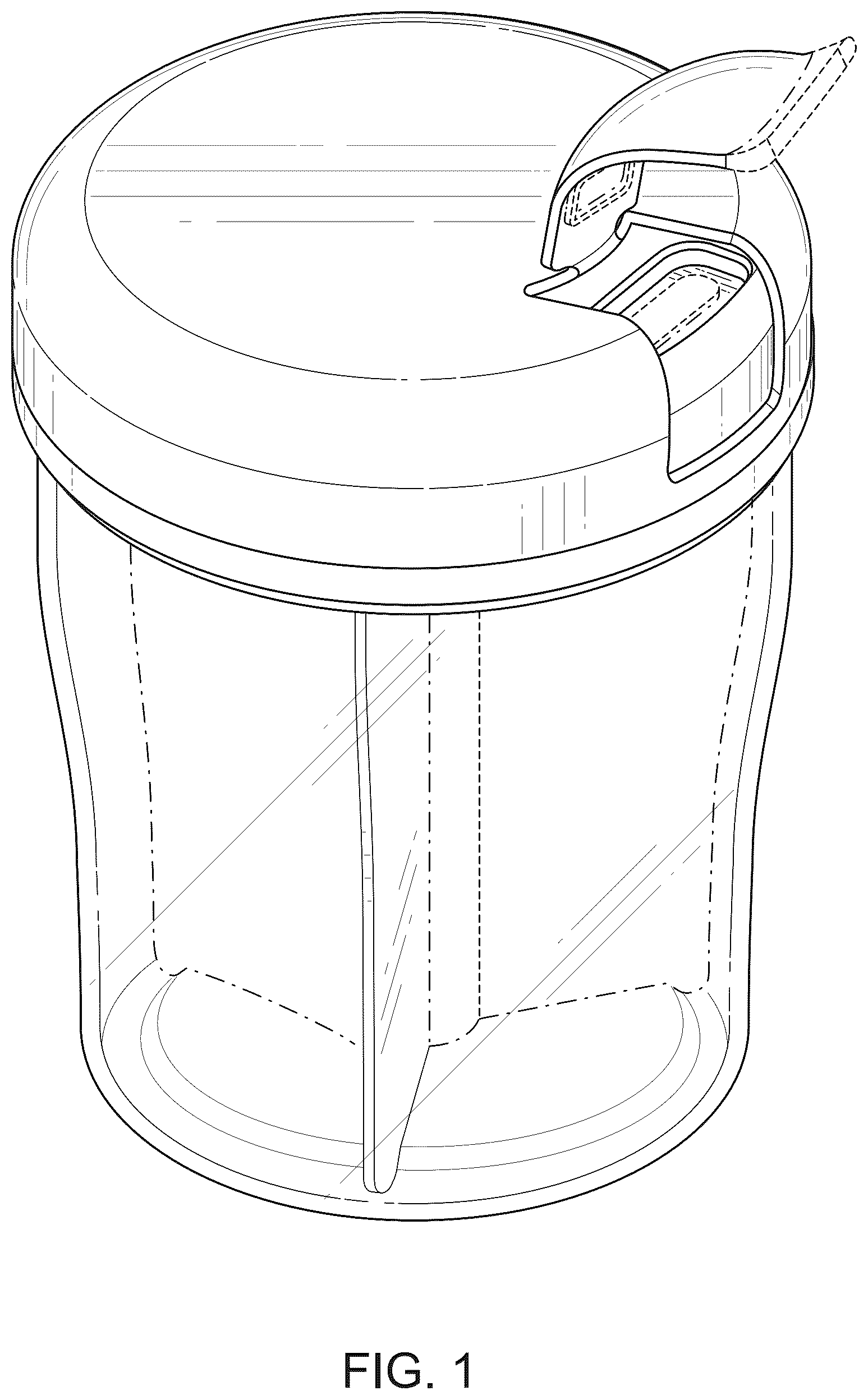 Patent USD1124896 Figure 1 – Bottle