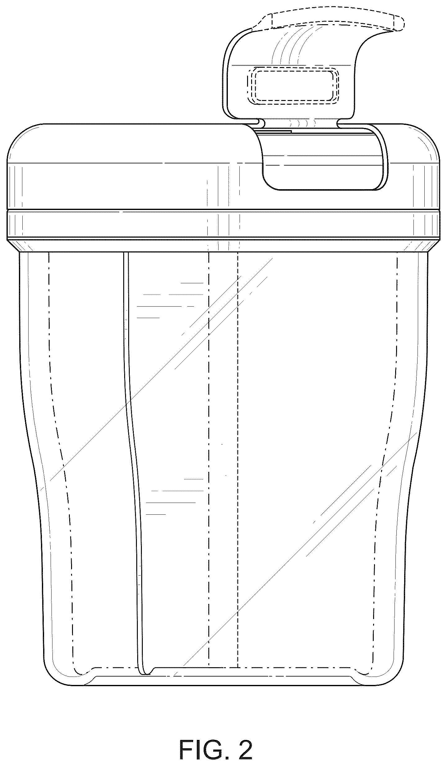 Patent USD1124896 Figure 2 – Bottle