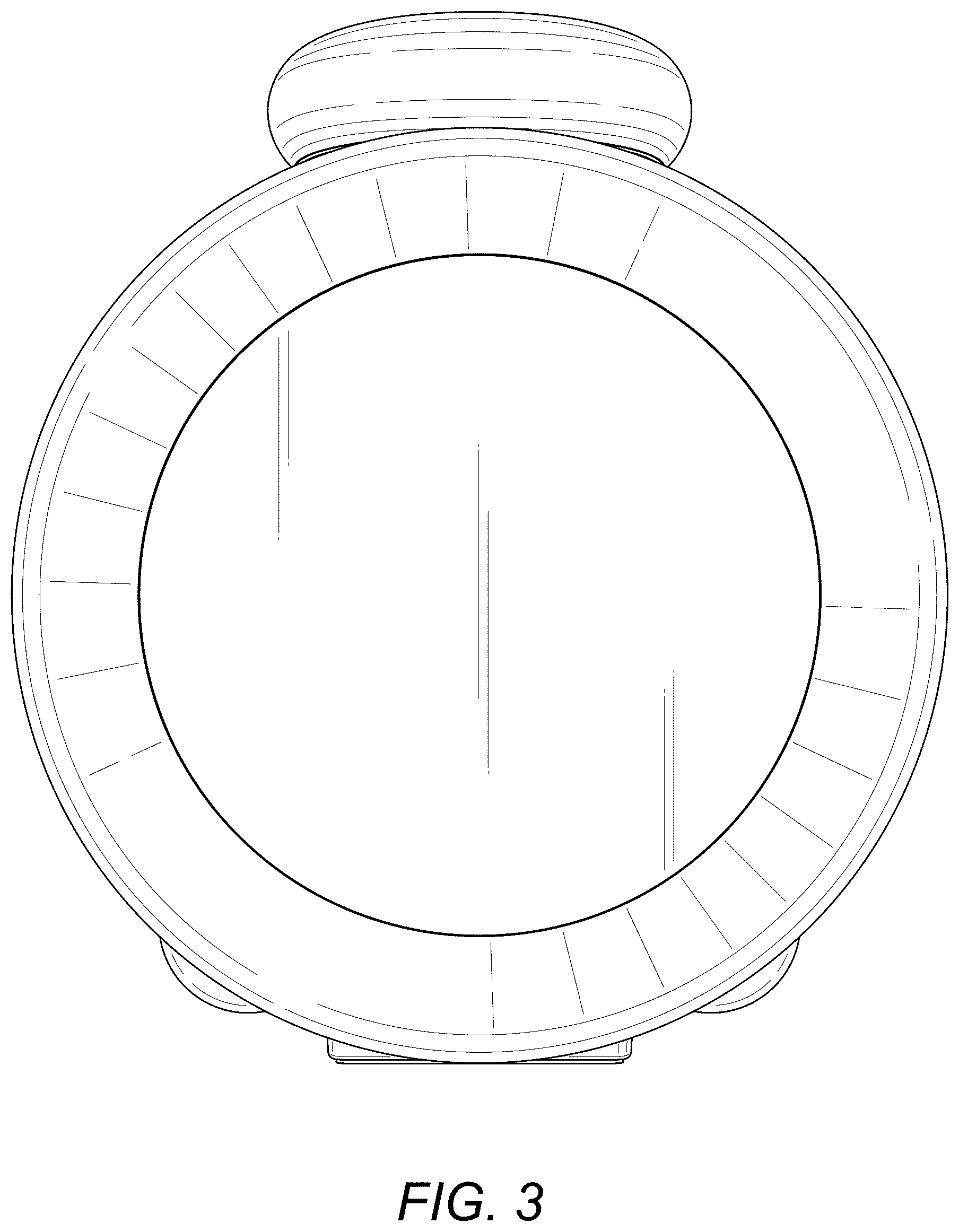 Patent USD1124899 Figure 3 – Alarm clock