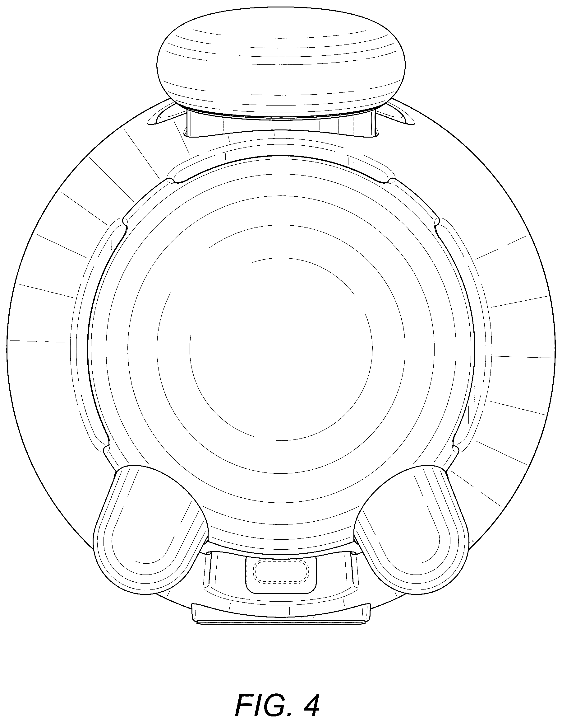 Patent USD1124899 Figure 4 – Alarm clock
