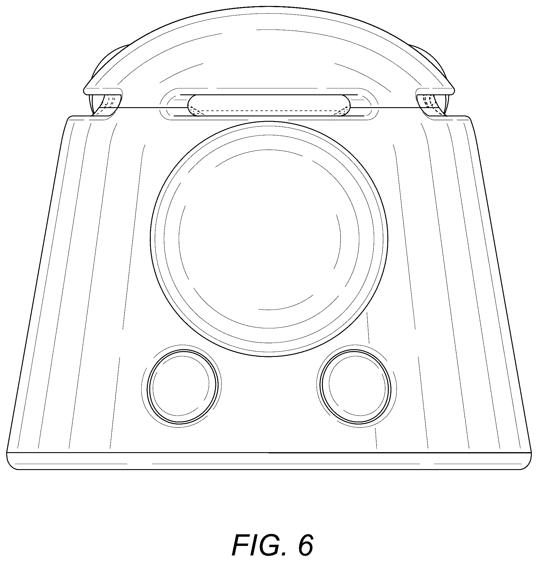 Patent USD1124899 Figure 6 – Alarm clock