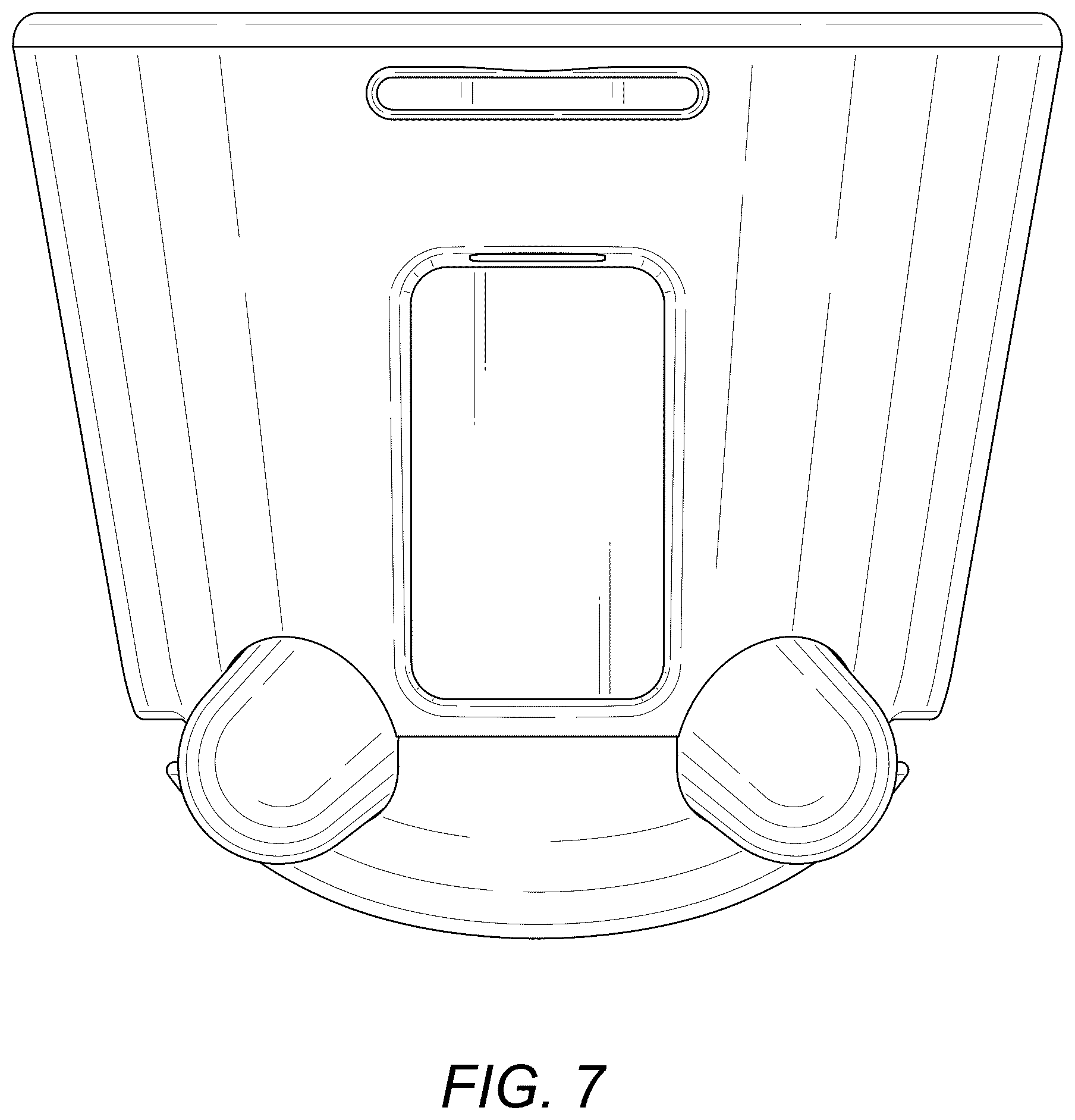 Patent USD1124899 Figure 7 – Alarm clock