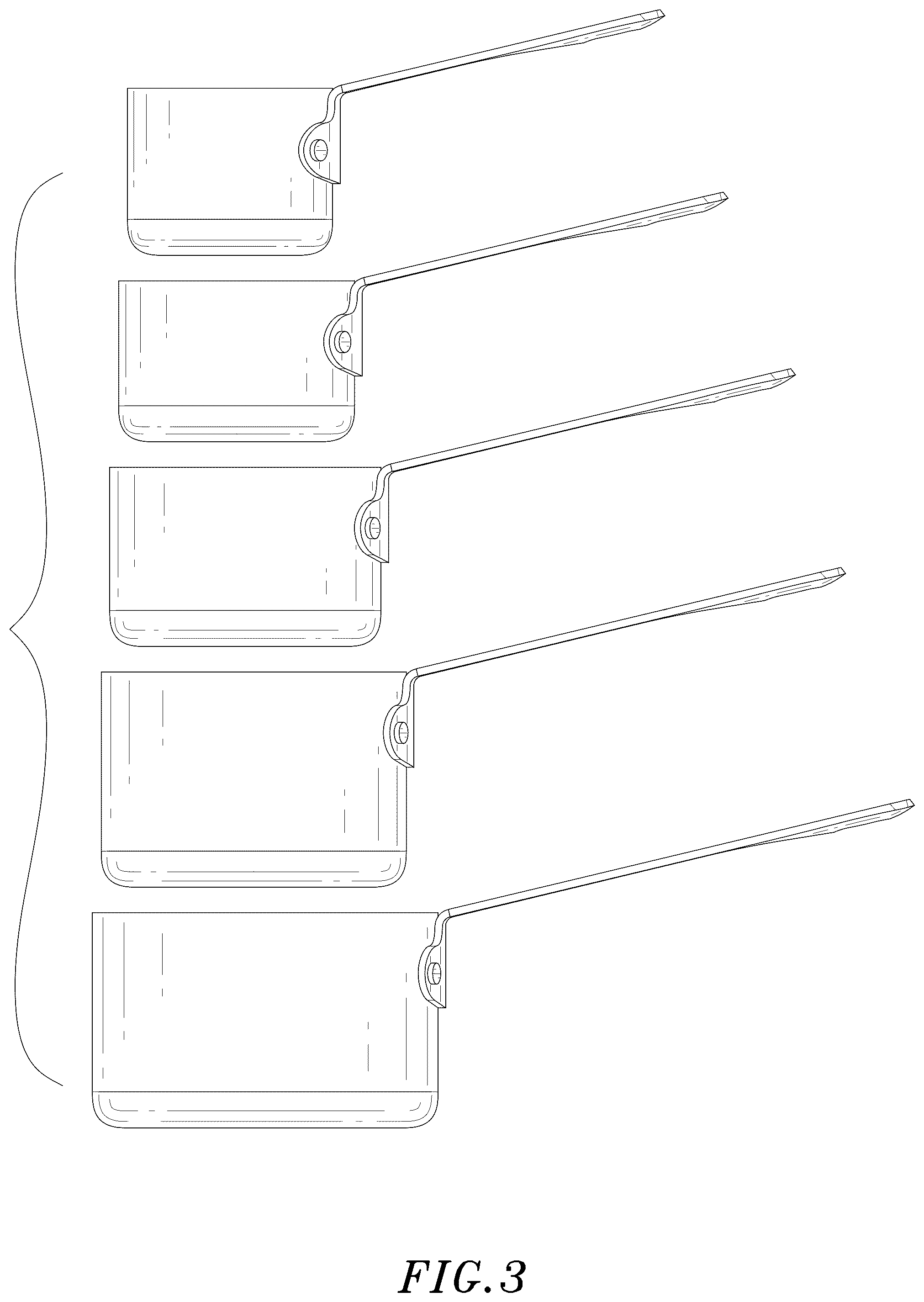 Patent USD1124905 Figure 3 – Set of measuring cups