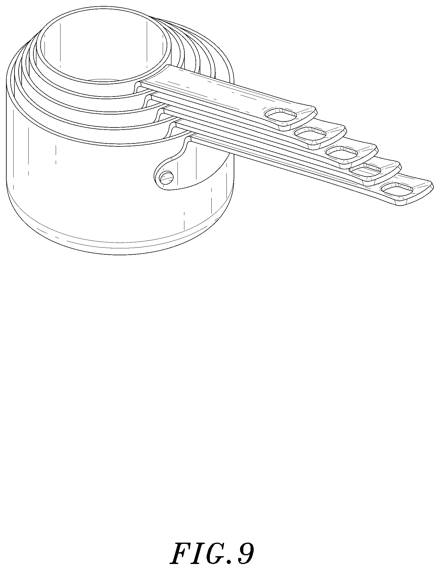 Patent USD1124905 Figure 9 – Set of measuring cups