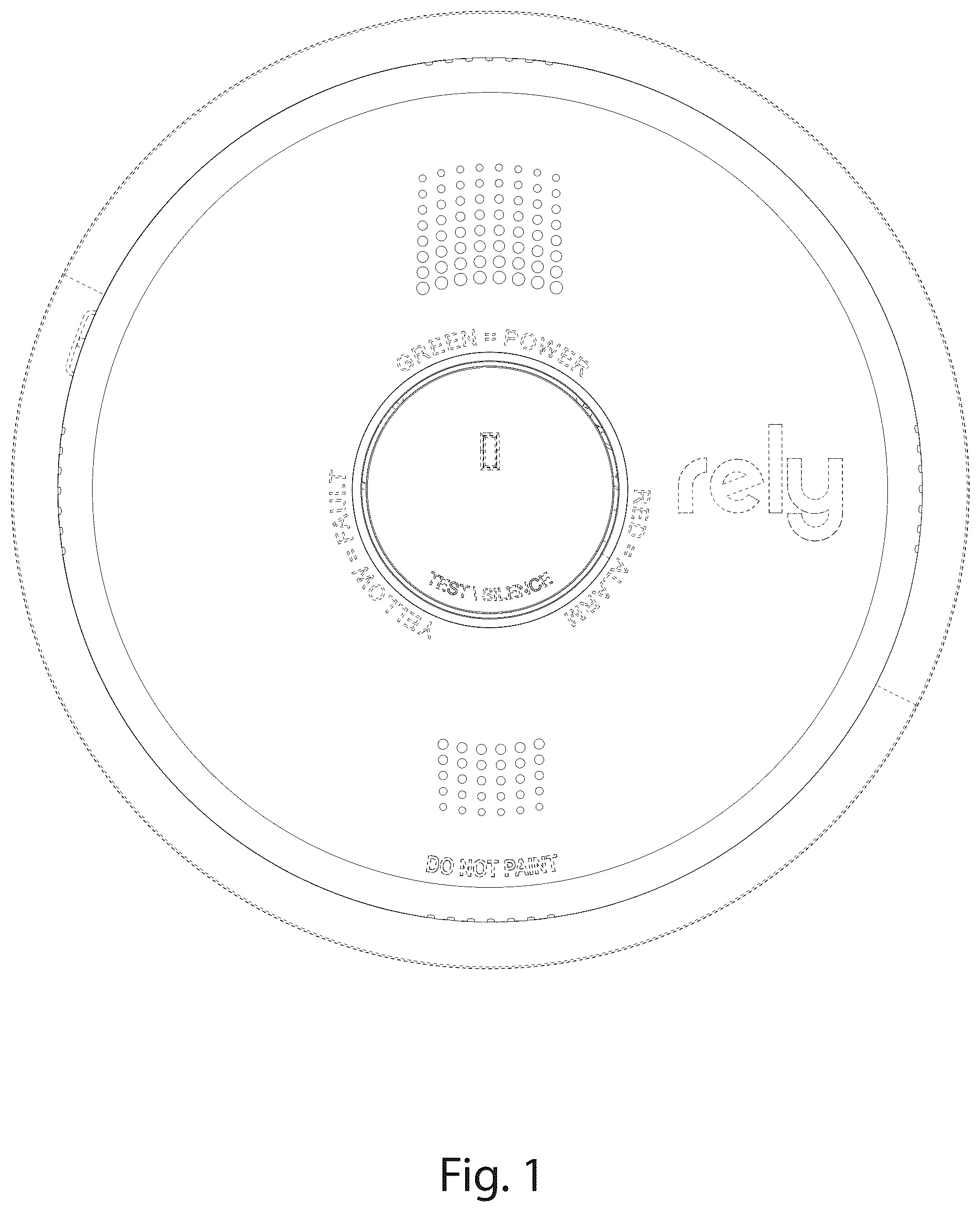 Patent USD1124921 Figure 1 – Hazardous condition alarm housing