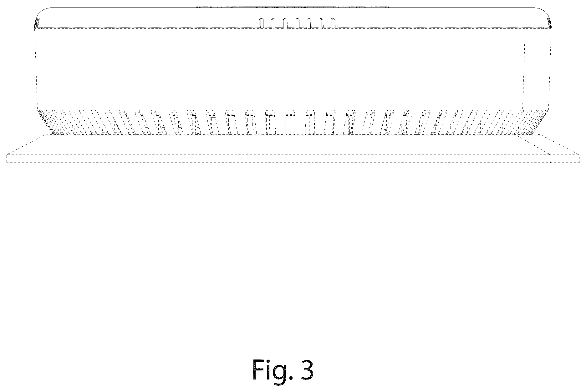 Patent USD1124921 Figure 3 – Hazardous condition alarm housing