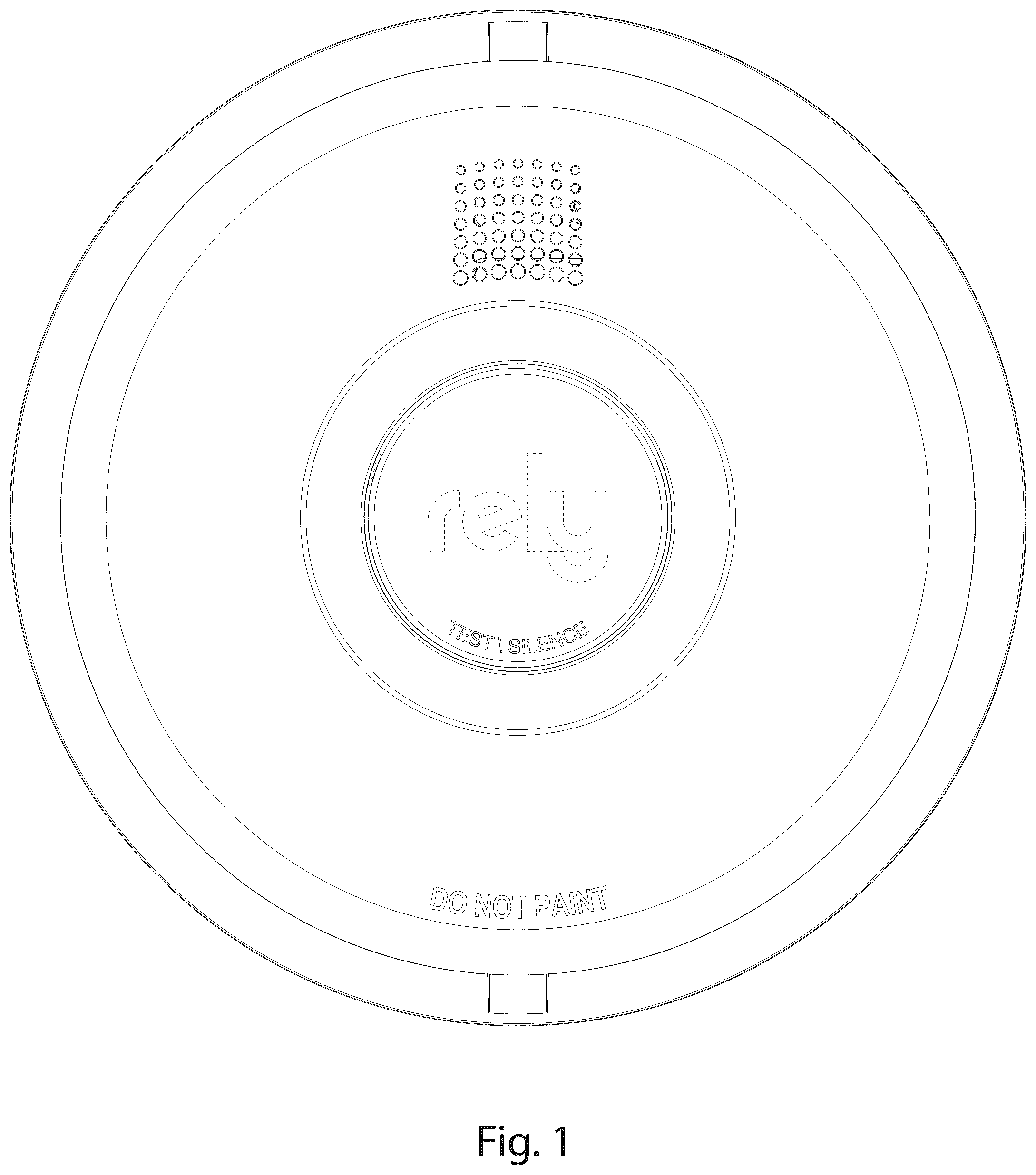 Patent USD1124922 Figure 1 – Hazardous condition alarm housing