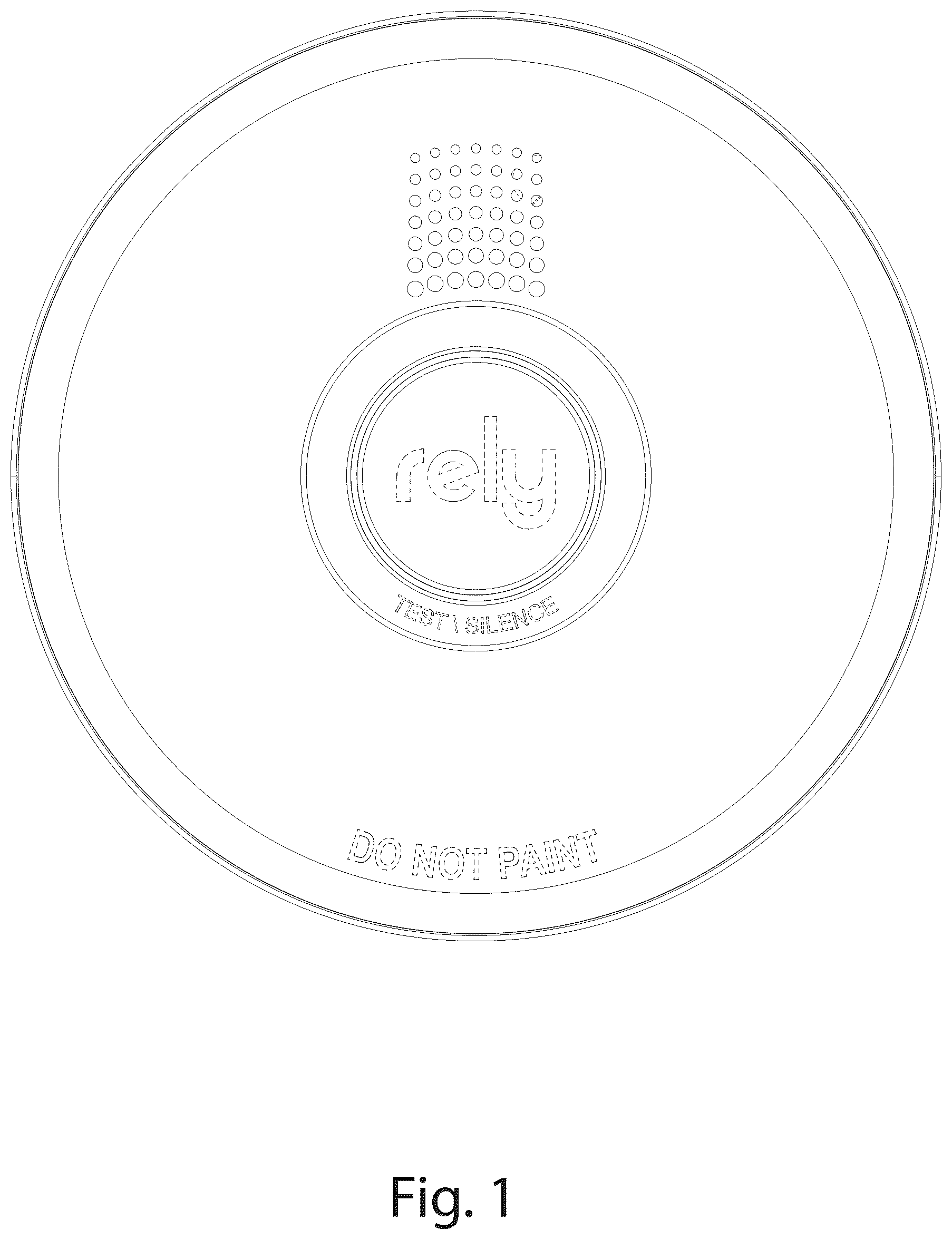 Patent USD1124923 Figure 1 – Hazardous condition alarm housing