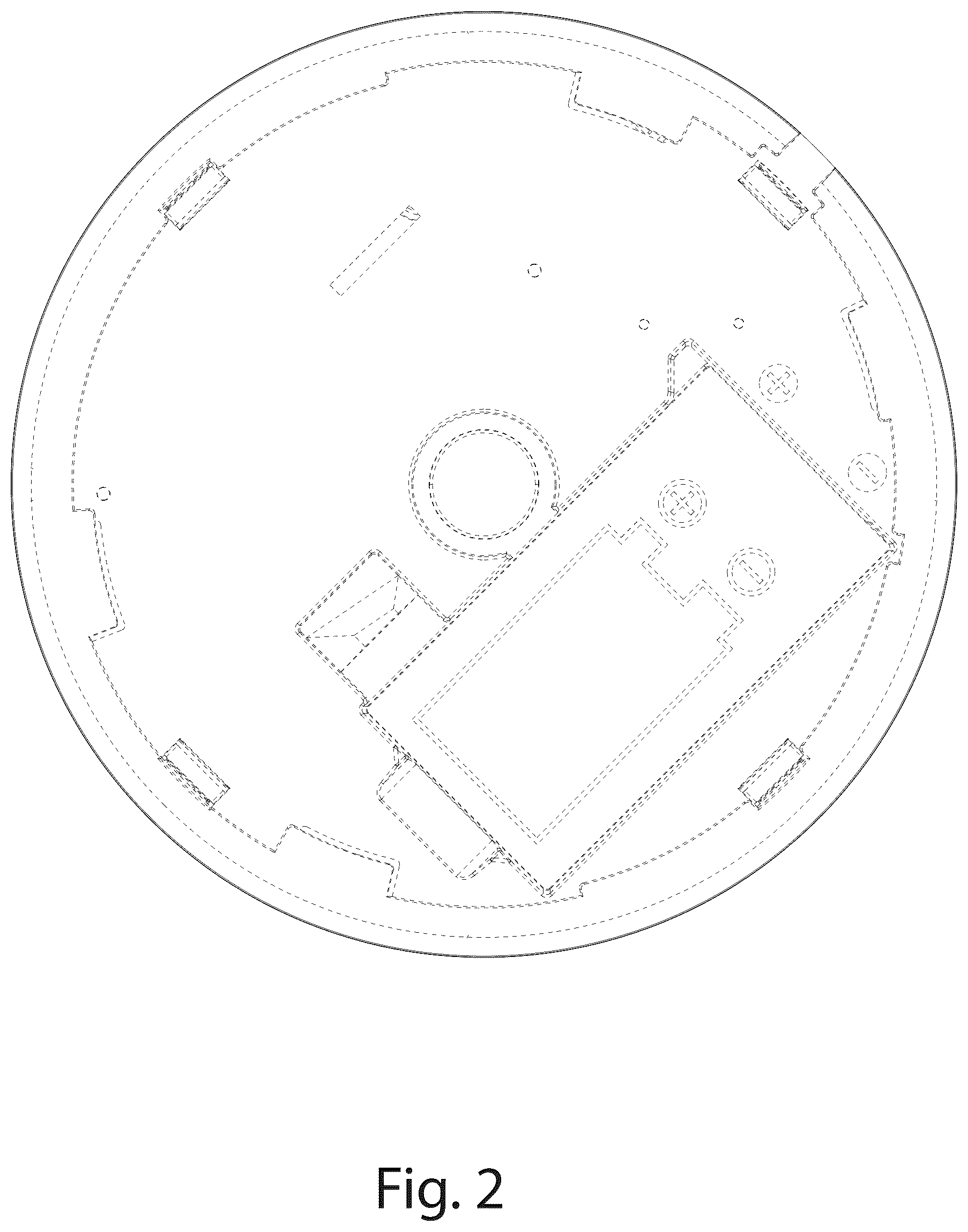 Patent USD1124923 Figure 2 – Hazardous condition alarm housing