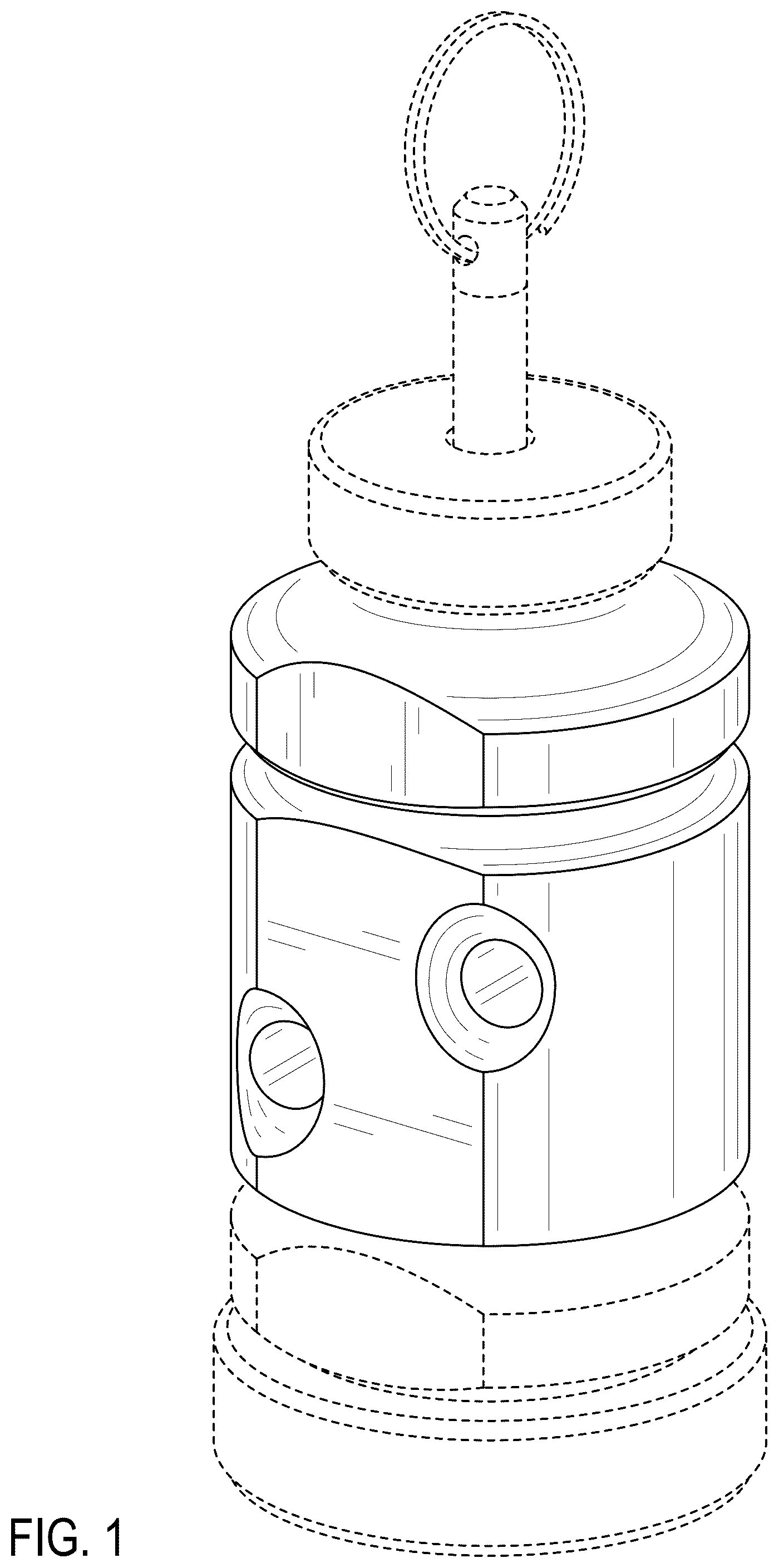 Patent USD1124925 Figure 1 – Trip alarm body