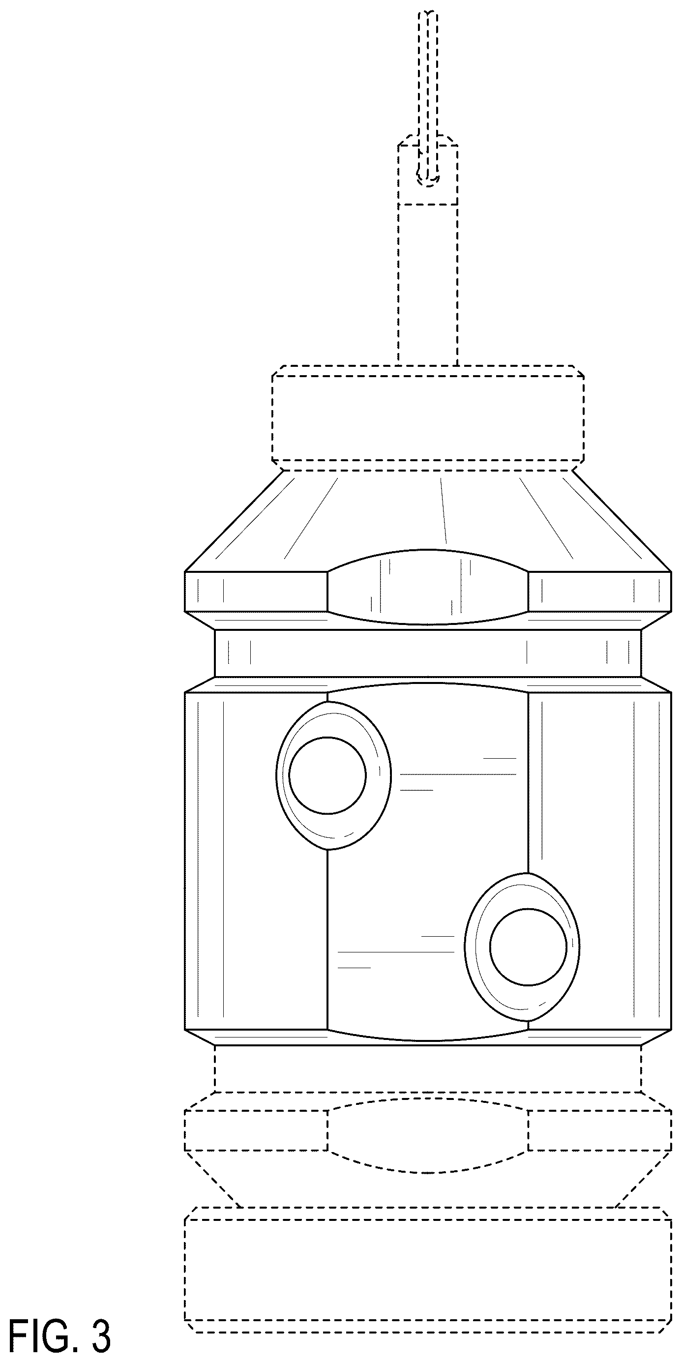 Patent USD1124925 Figure 3 – Trip alarm body
