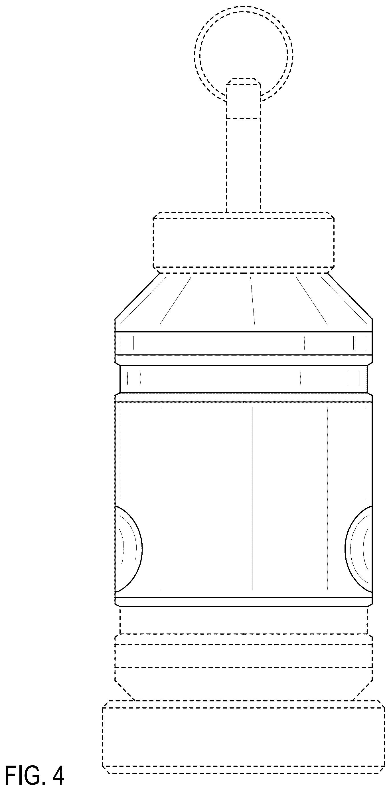 Patent USD1124925 Figure 4 – Trip alarm body