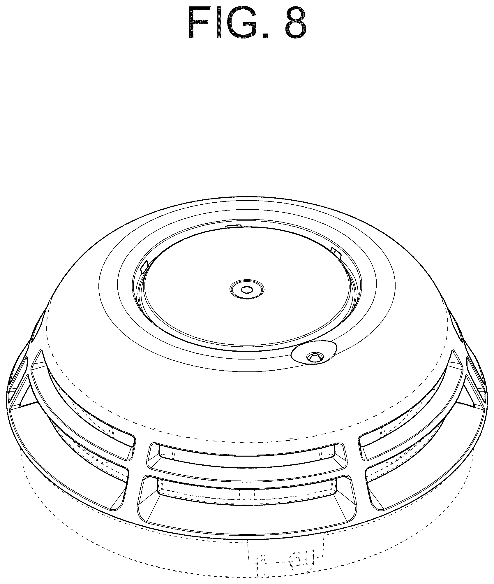Patent USD1124927 Figure 8 – Fire detector