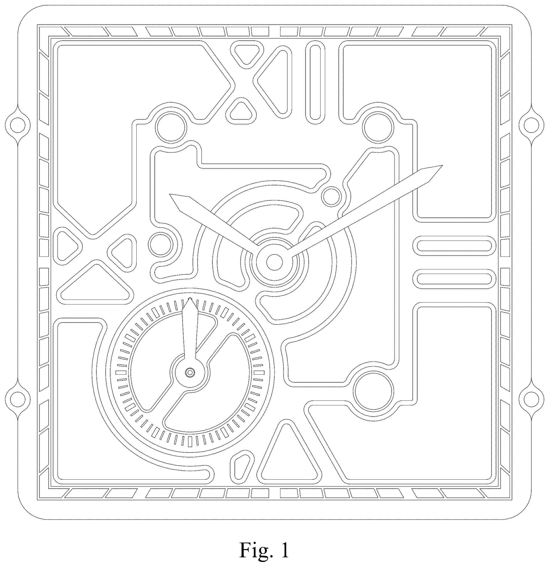 Patent USD1124930 Figure 1 – Watch dial