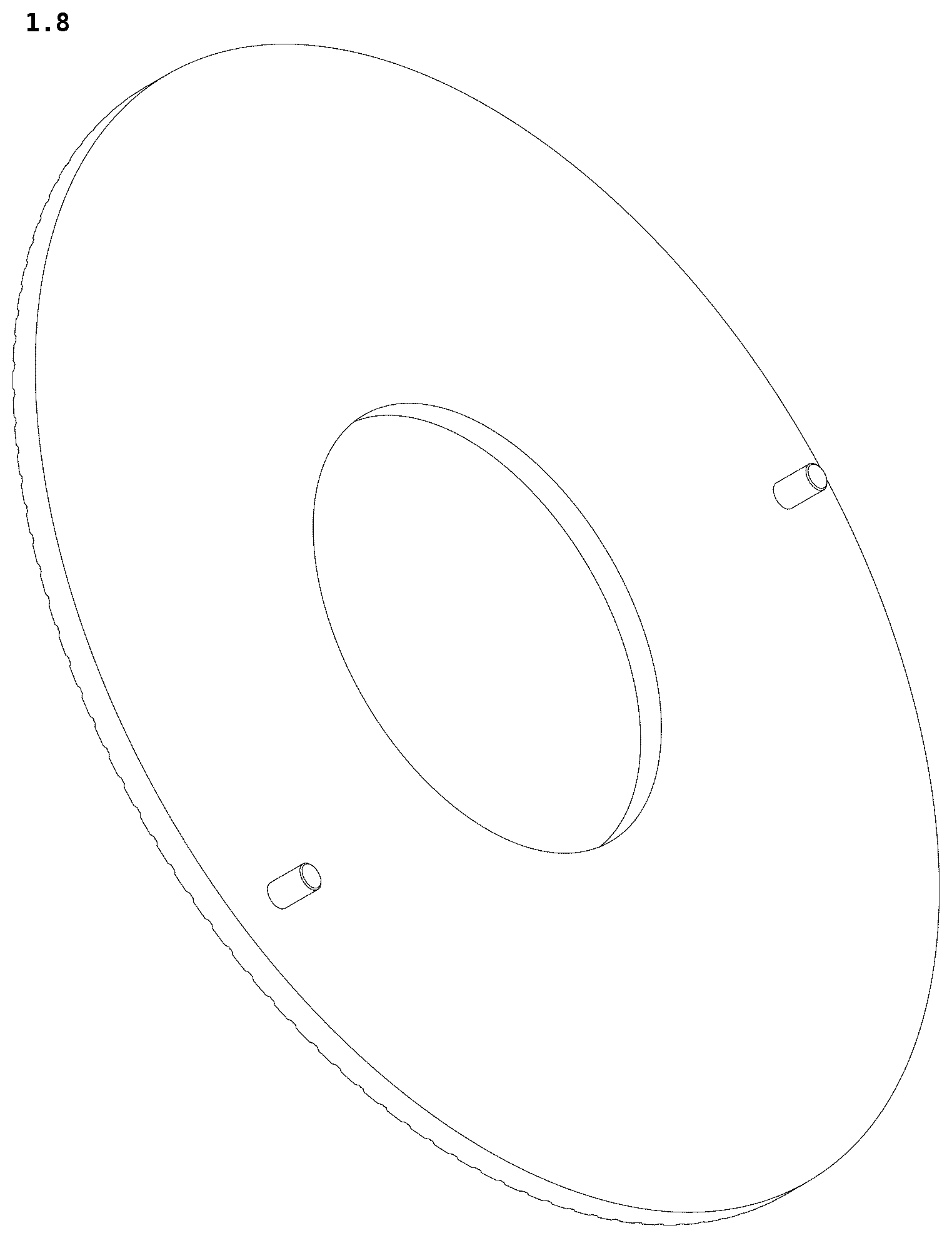 Patent USD1124931 Figure 8 – Watch dial